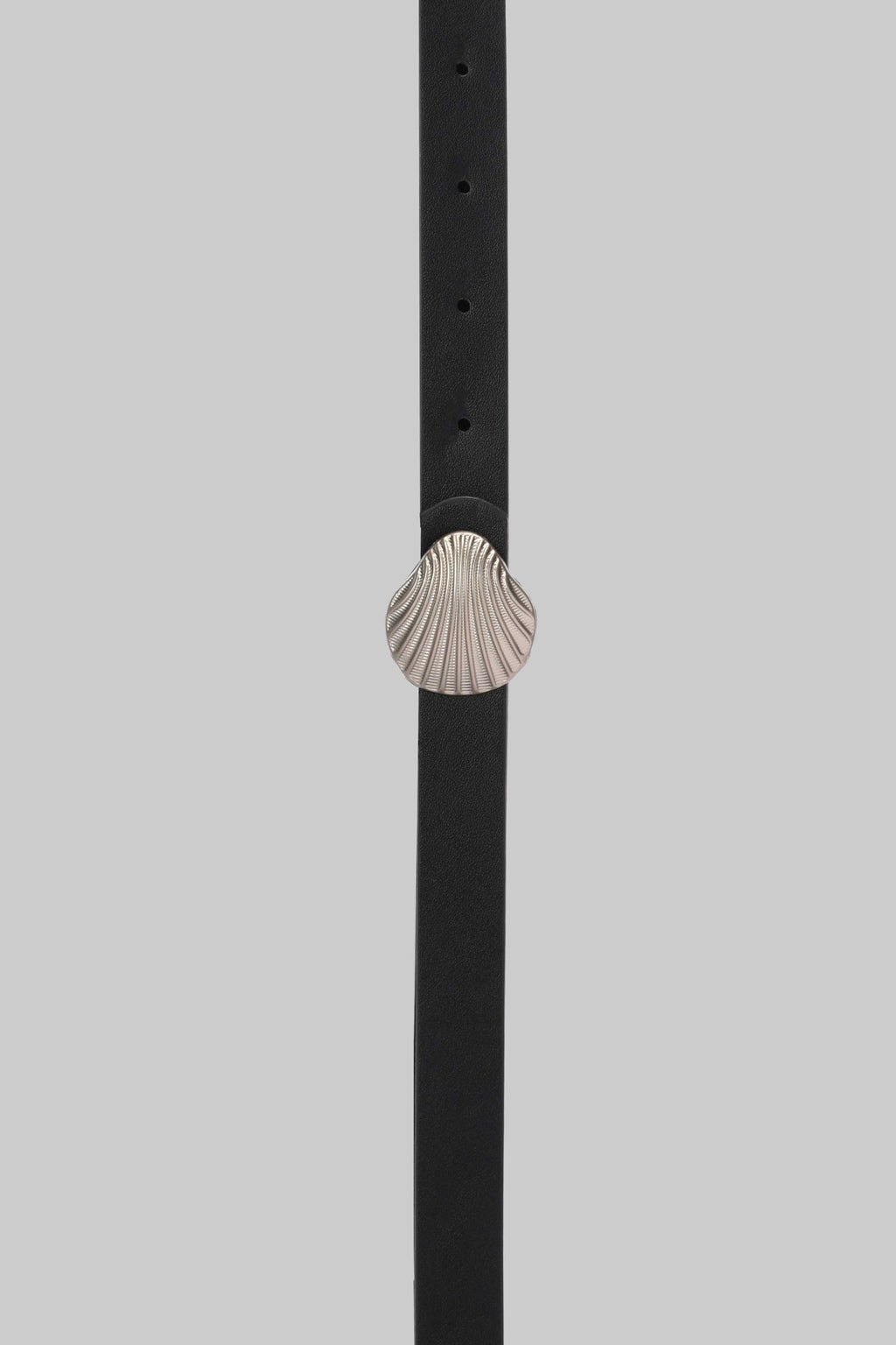 Black Shell Buckle Belt belt CZBELT - Cizaro Jeans