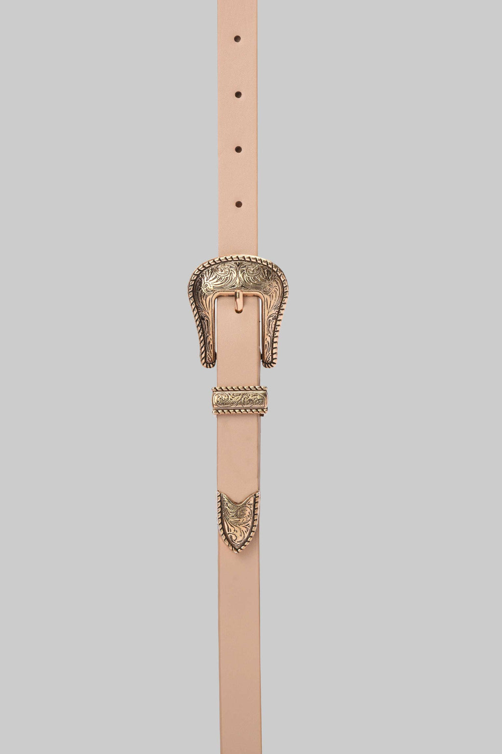 Beige Vintage Western Belt belt CZBELT - Cizaro Jeans