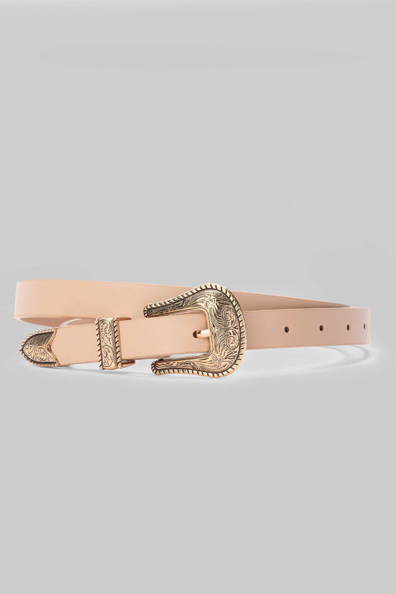 Beige Vintage Western Belt belt CZBELT - Cizaro Jeans