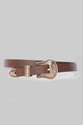 Chocolate Western Buckle Belt
