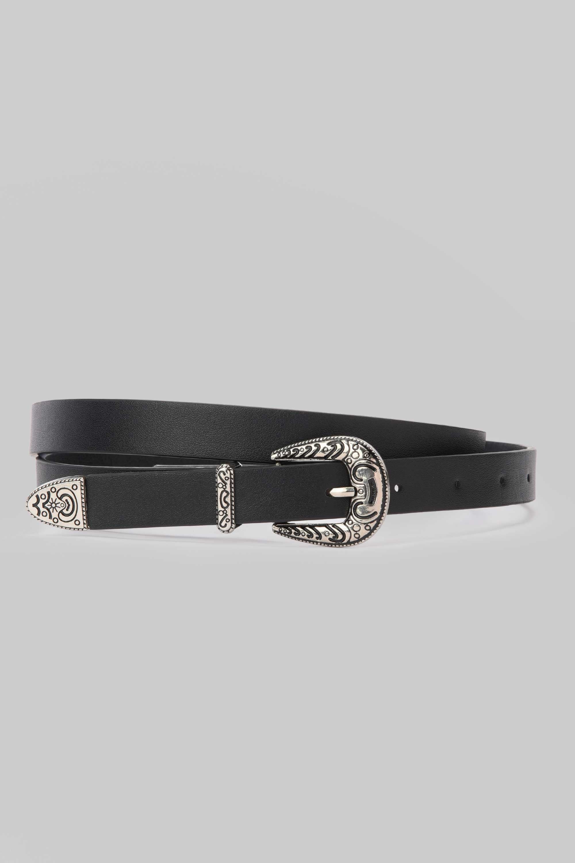 Western Slim Belt – Black Belt CZBELT - Cizaro Jeans