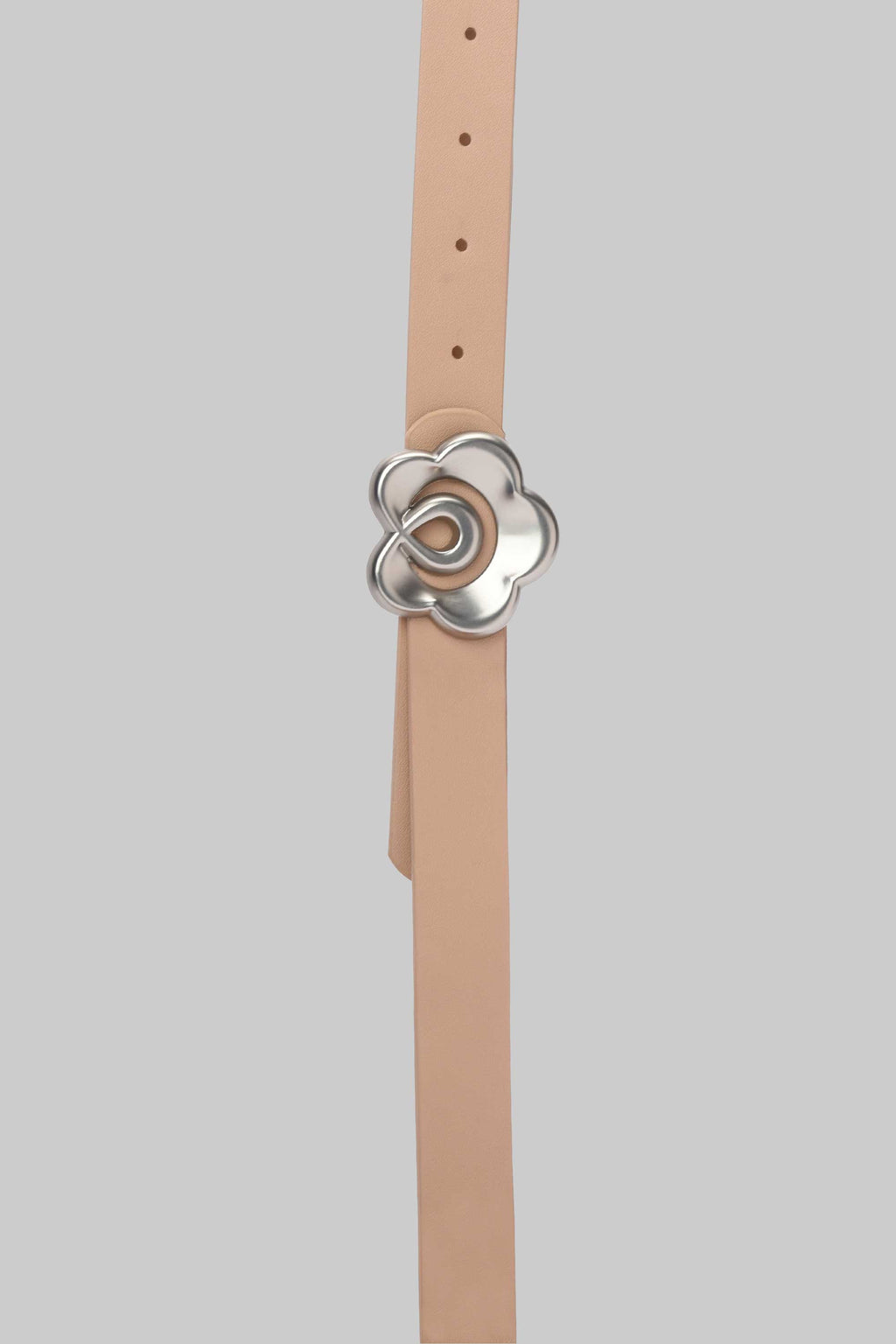 Beige Floral Buckle Belt belt CZBELT - Cizaro Jeans