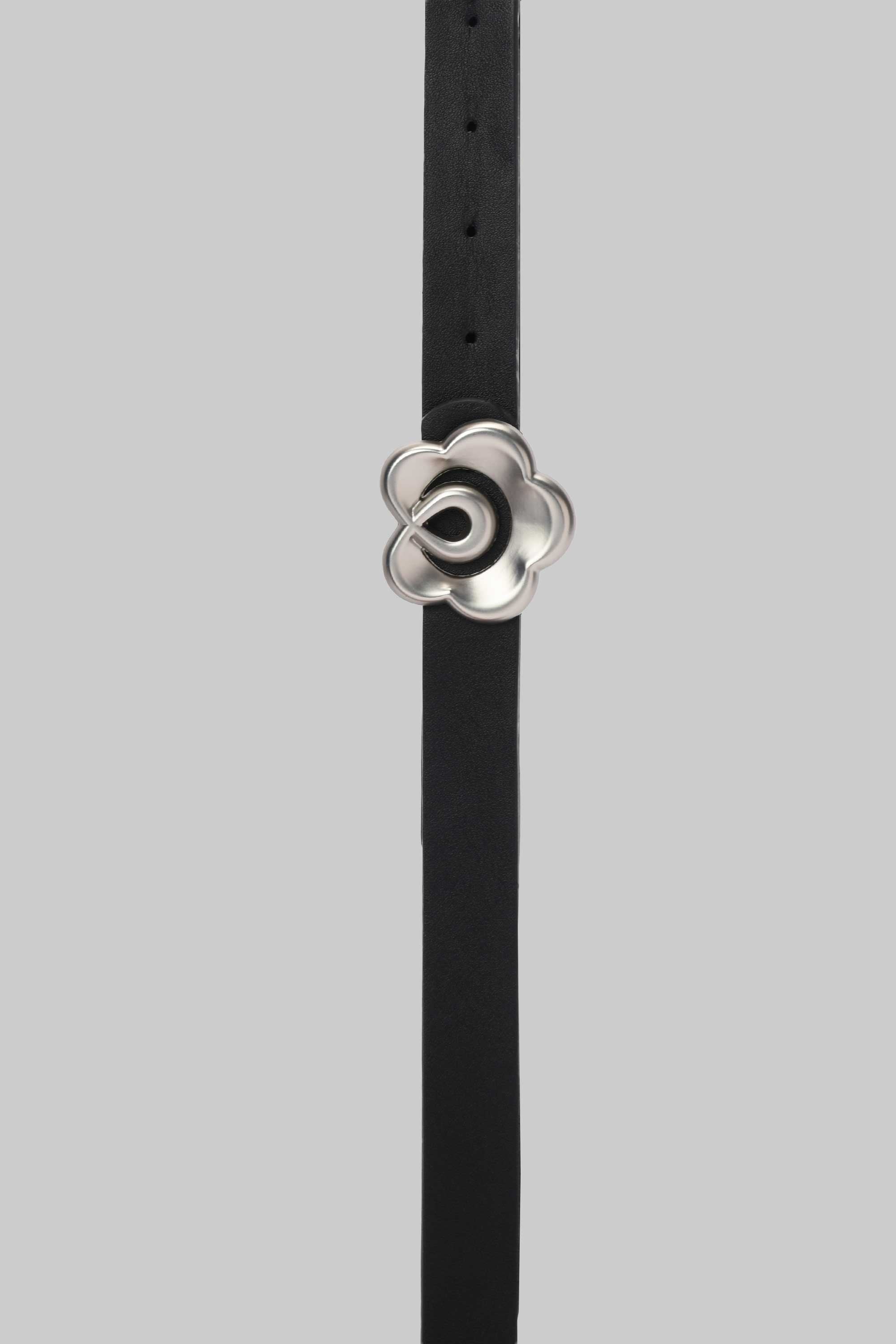 Black Floral Buckle Belt belt CZBELT - Cizaro Jeans