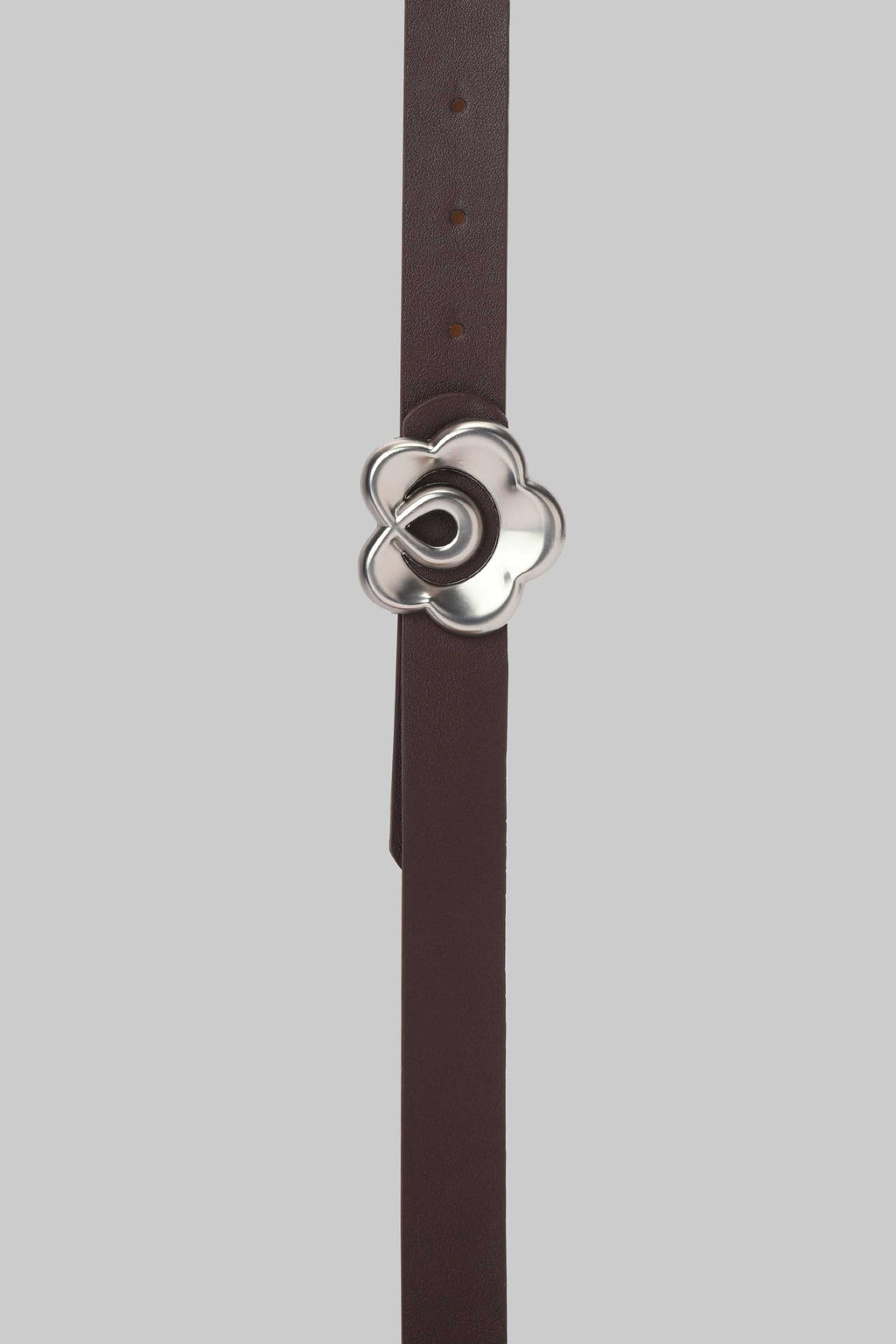 Chocolate Floral Buckle Belt belt CZBELT - Cizaro Jeans