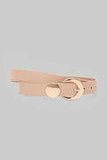 Beige Gold Accent Minimal Belt belt CIZARO - Cizaro Jeans