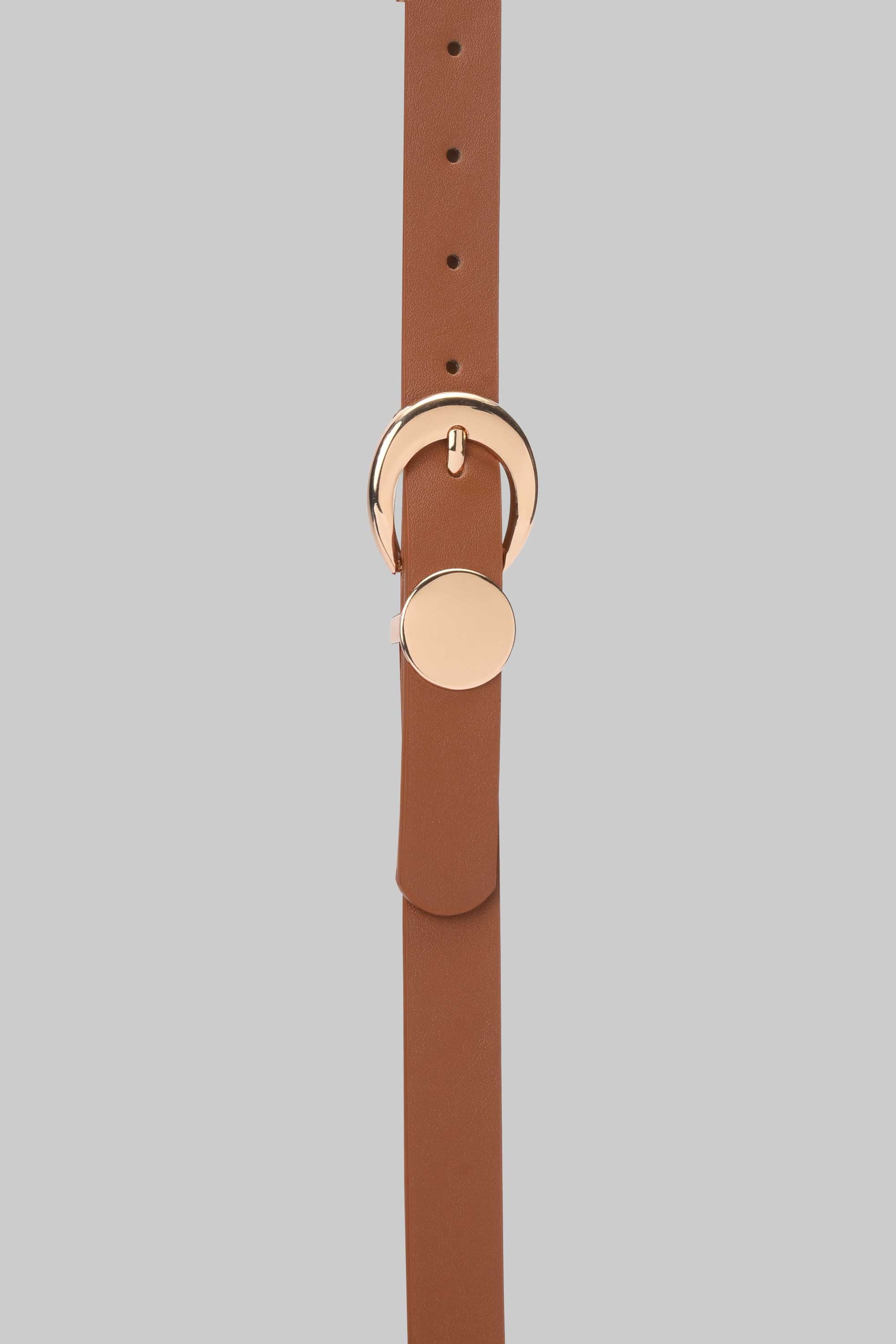 Honey Gold Accent Minimal Belt belt CIZARO - Cizaro Jeans