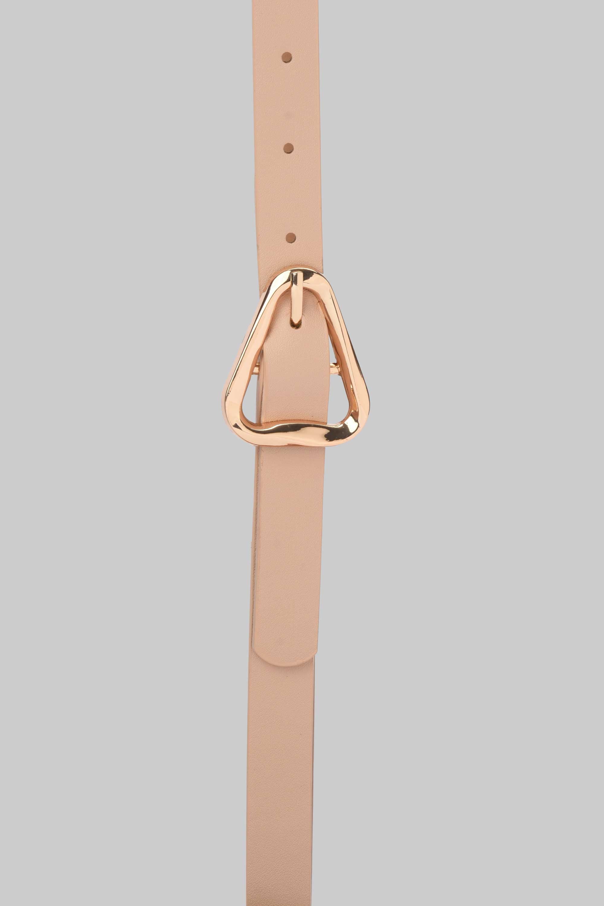 Triangle Buckle Skinny Belt Belt CIZARO - Cizaro Jeans