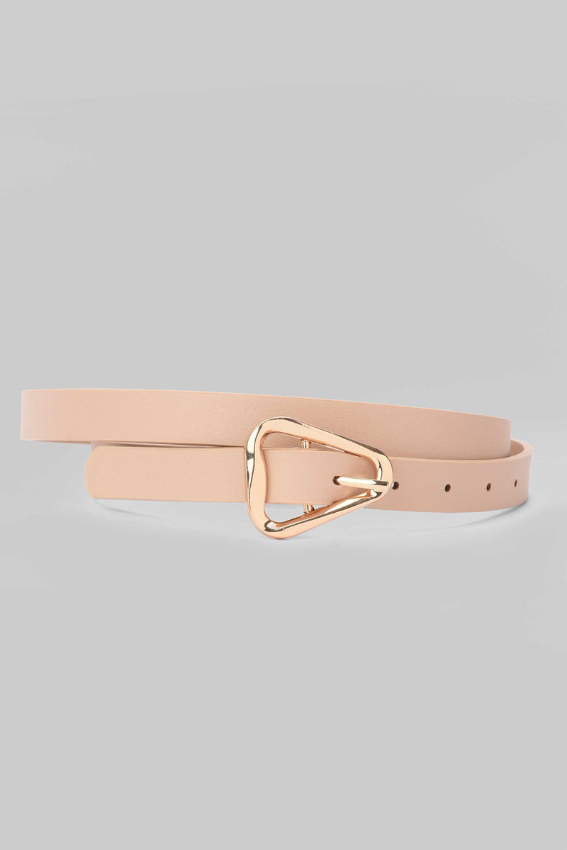 Triangle Buckle Skinny Belt Belt CIZARO - Cizaro Jeans