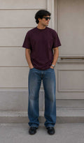 Relaxed Fit T-Shirt – Burgundy
