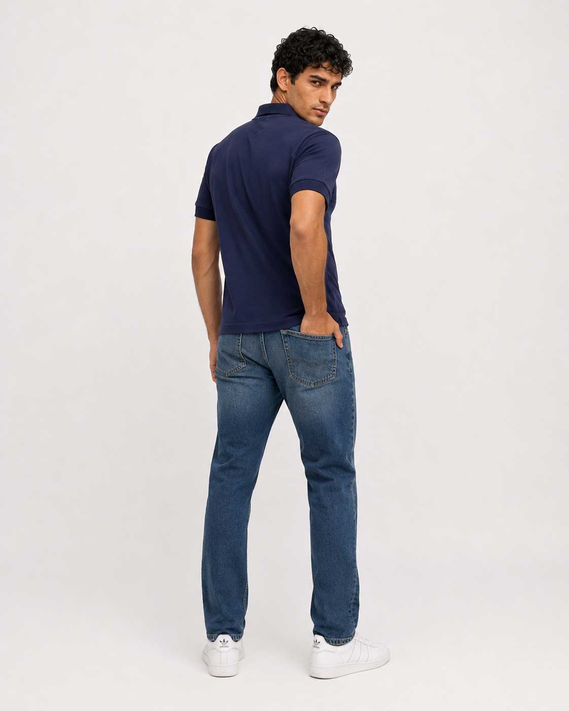 Regular Fit Polo Shirt – Navy shirt CIZARO - Cizaro Jeans
