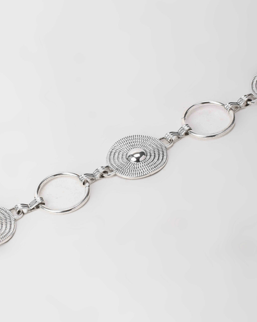 Silver Disc Chain Belt