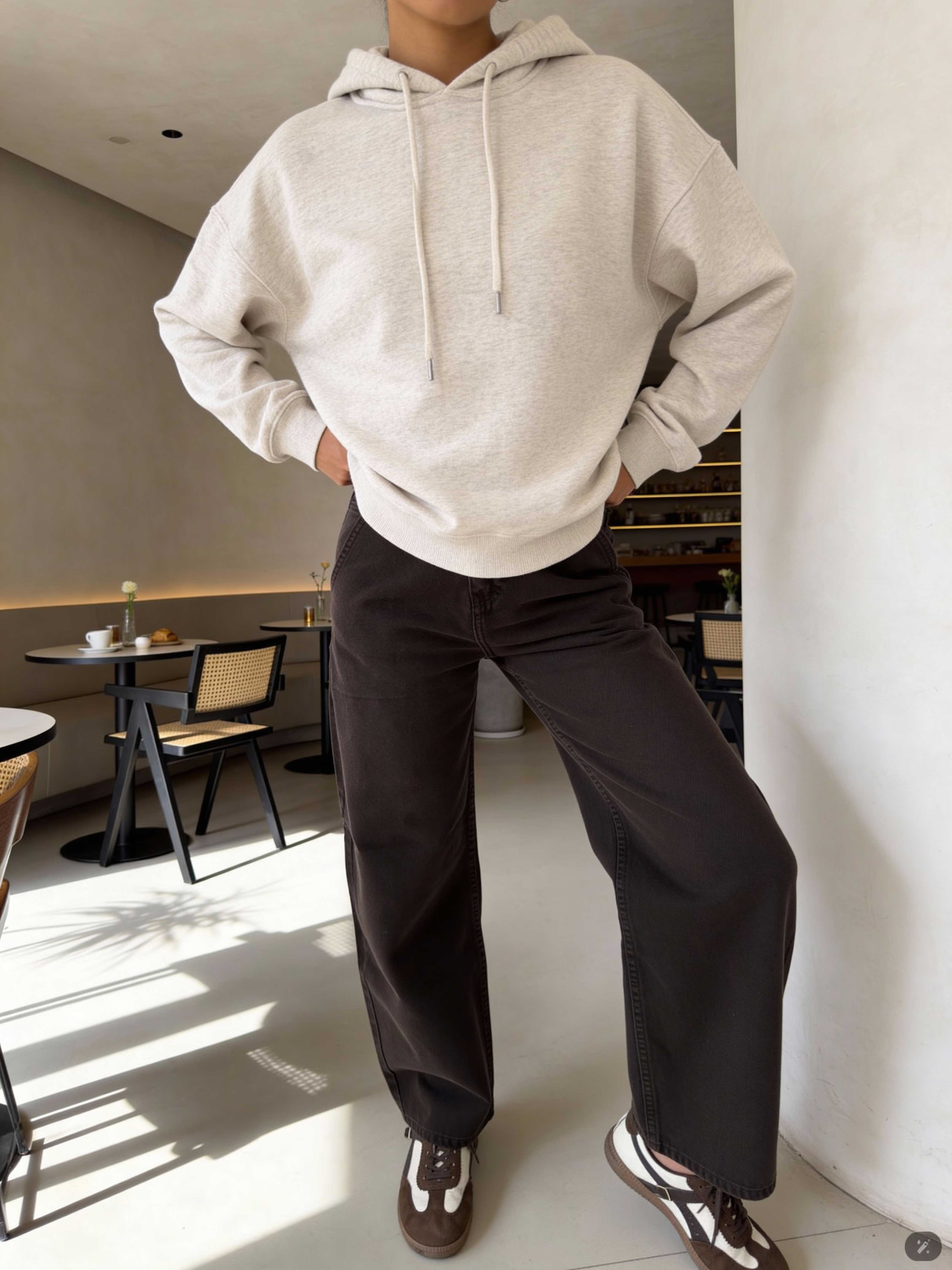 Skater – High-Waist Dark Chocolate Jeans skater CIZARO - Cizaro Jeans