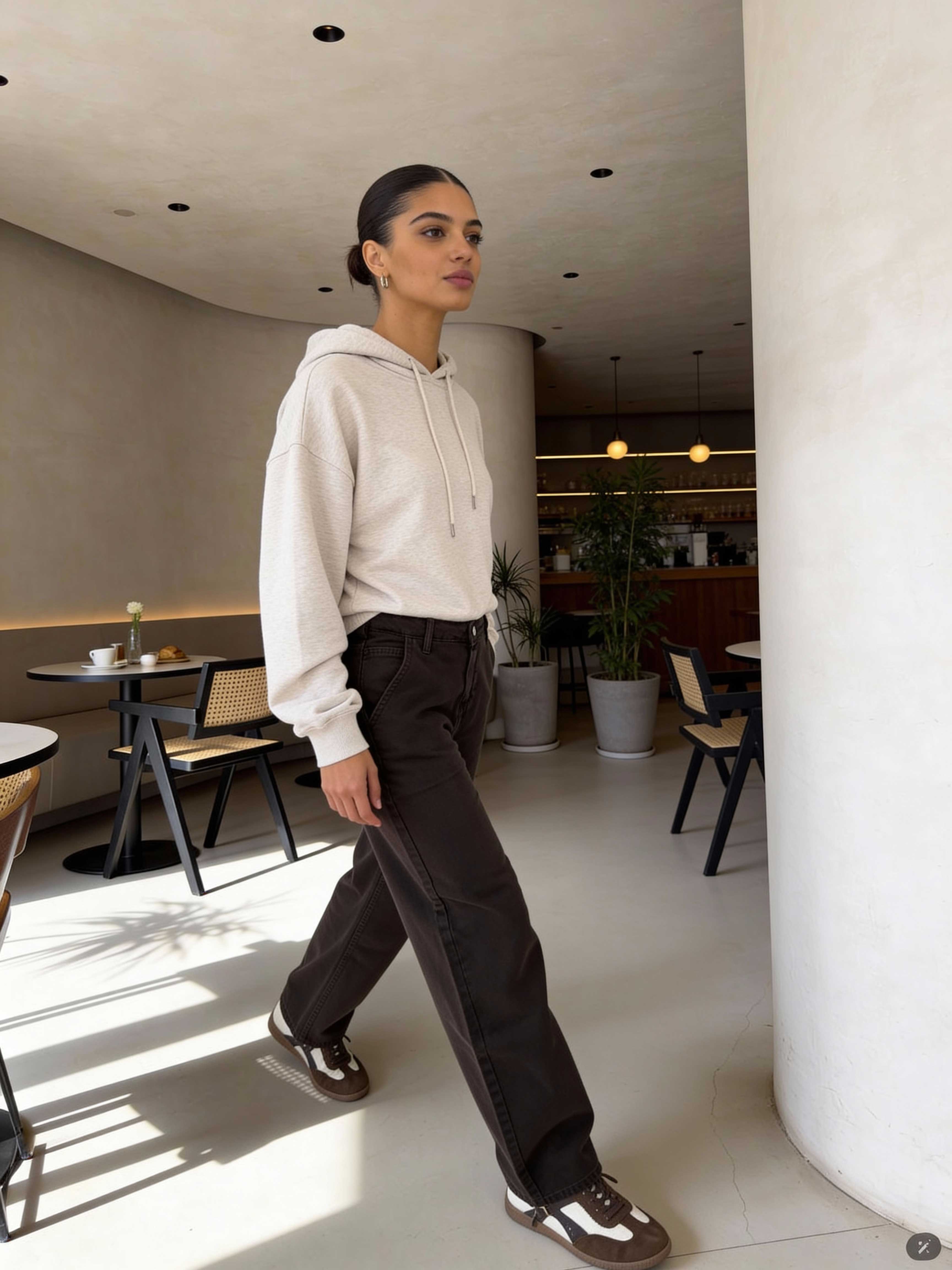 Skater – High-Waist Dark Chocolate Jeans skater CIZARO - Cizaro Jeans