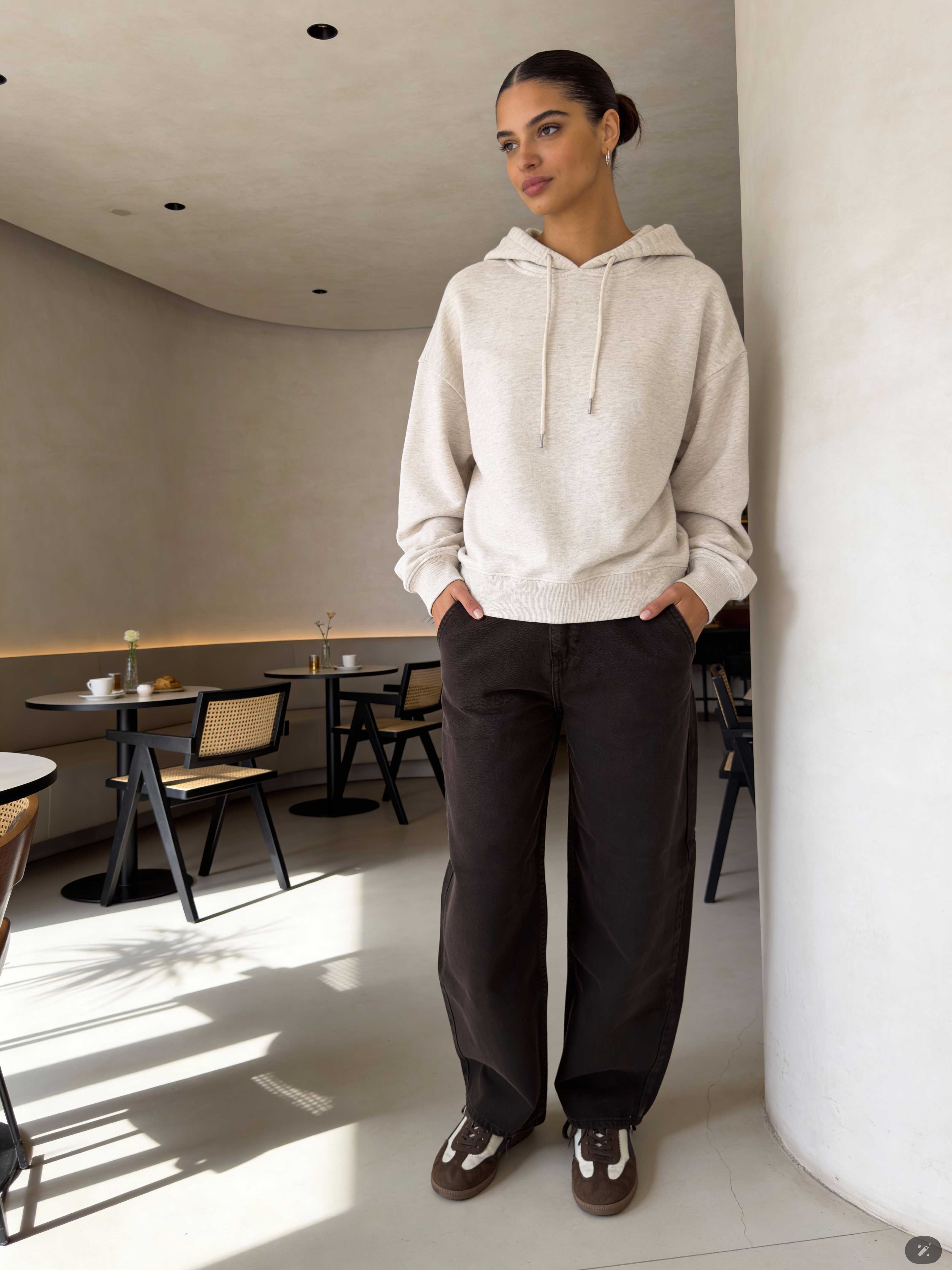 Skater – High-Waist Dark Chocolate Jeans skater CIZARO - Cizaro Jeans