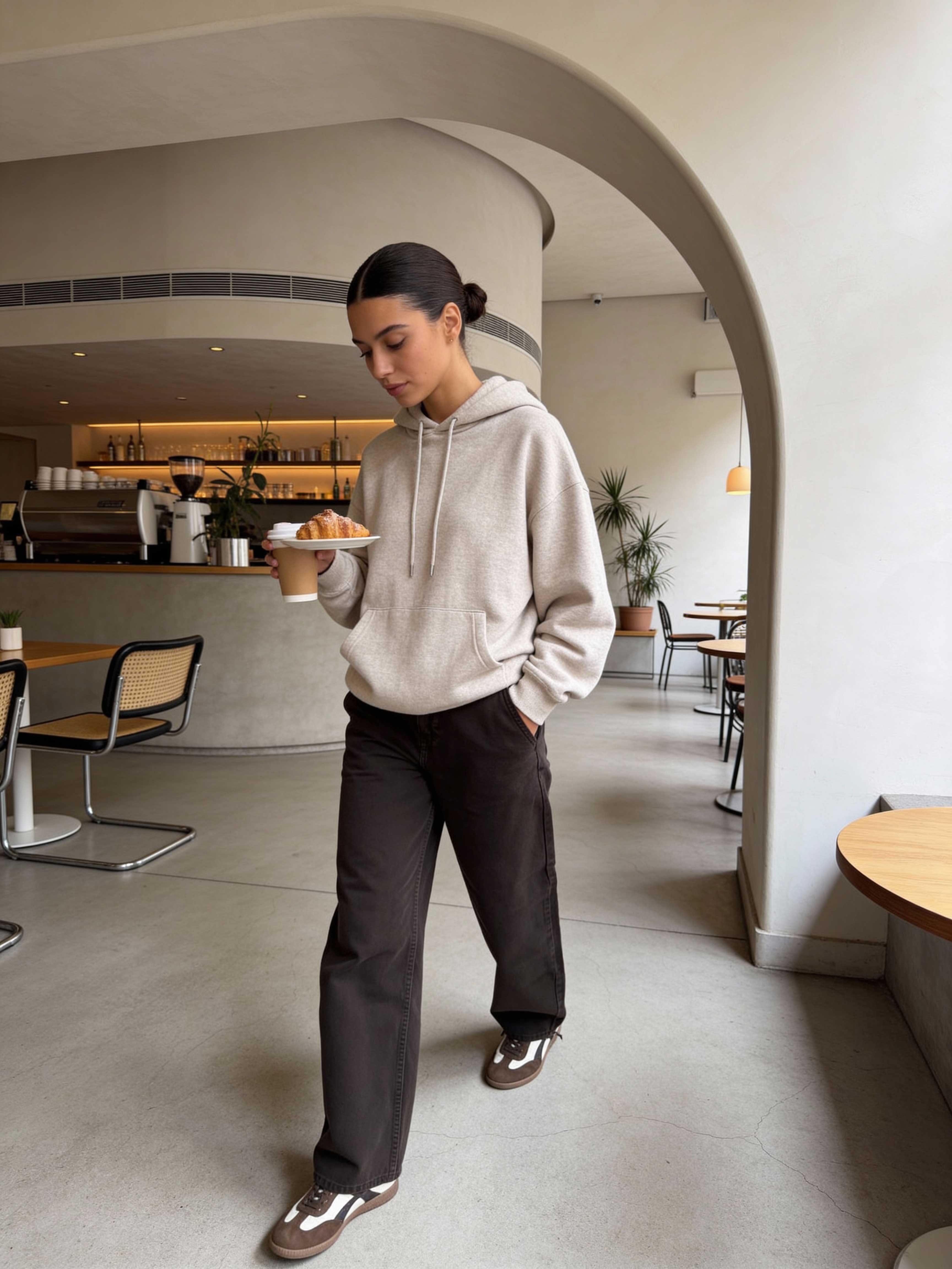 Skater – High-Waist Dark Chocolate Jeans skater CIZARO - Cizaro Jeans