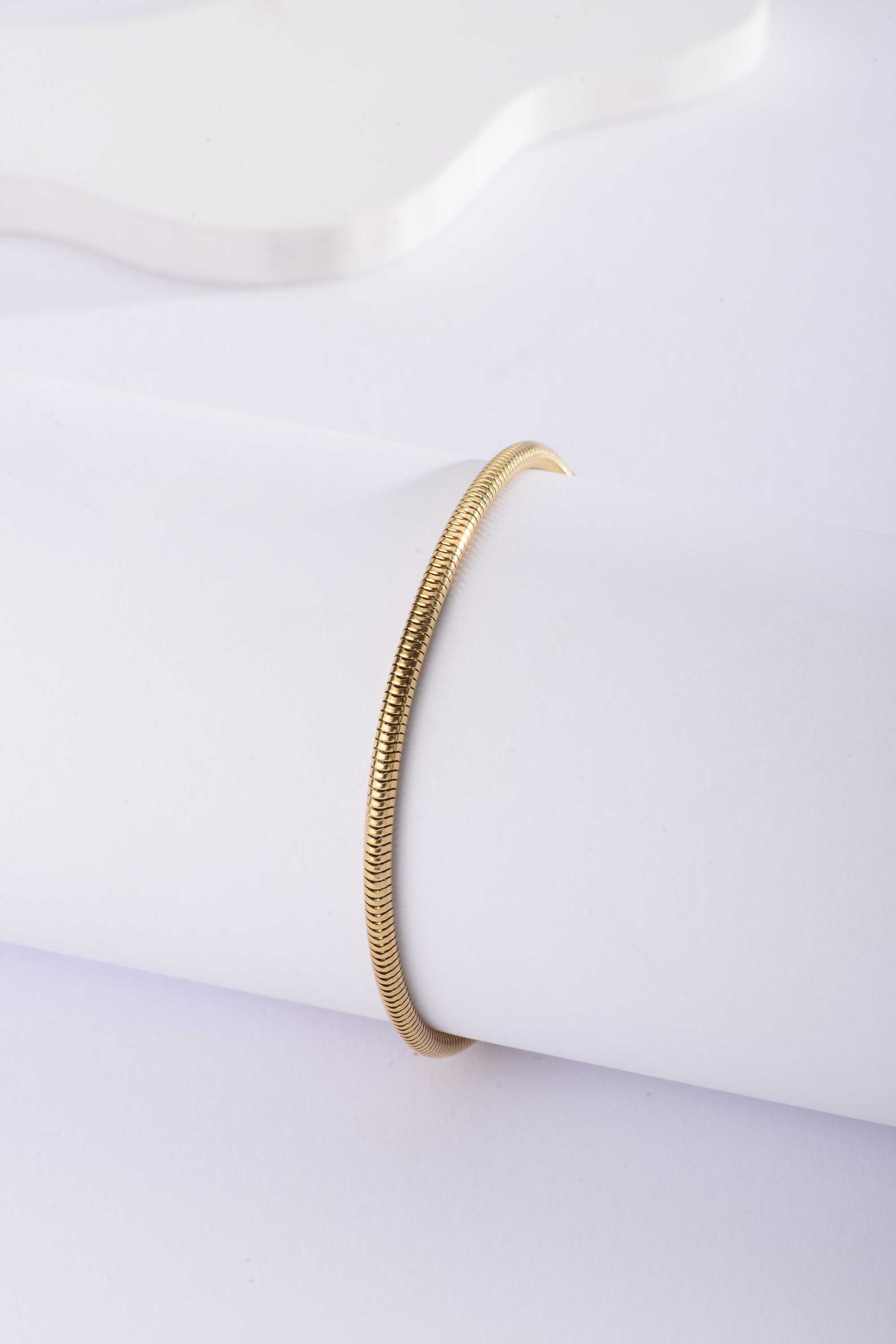 Stainless Steel Bracelet | Gold Snake Chain Bracelet Bracelet CIZARO - Cizaro Jeans