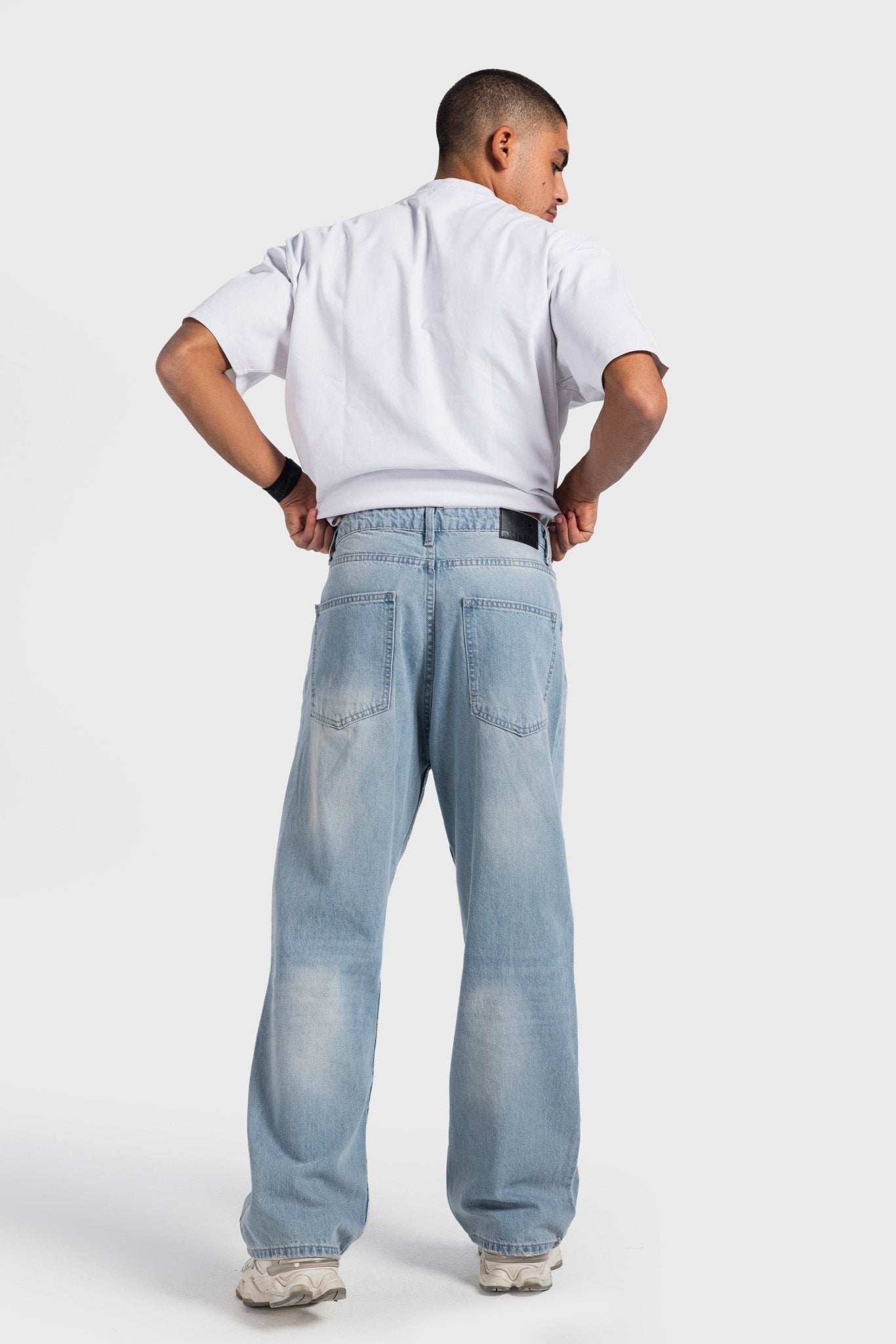 Baggy –Light Acid Vintage Blue Jeans Baggy-Man CIZARO - Cizaro Jeans