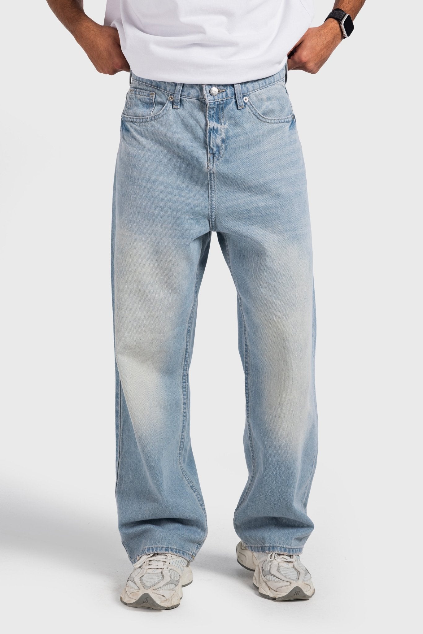 Baggy –Light Acid Vintage Blue Jeans Baggy-Man CIZARO - Cizaro Jeans