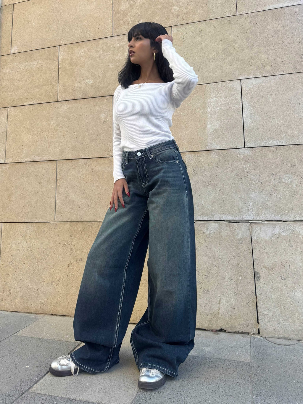 Baggy – Low-Waist Vintage Blue Jeans baggy CIZARO - Cizaro Jeans