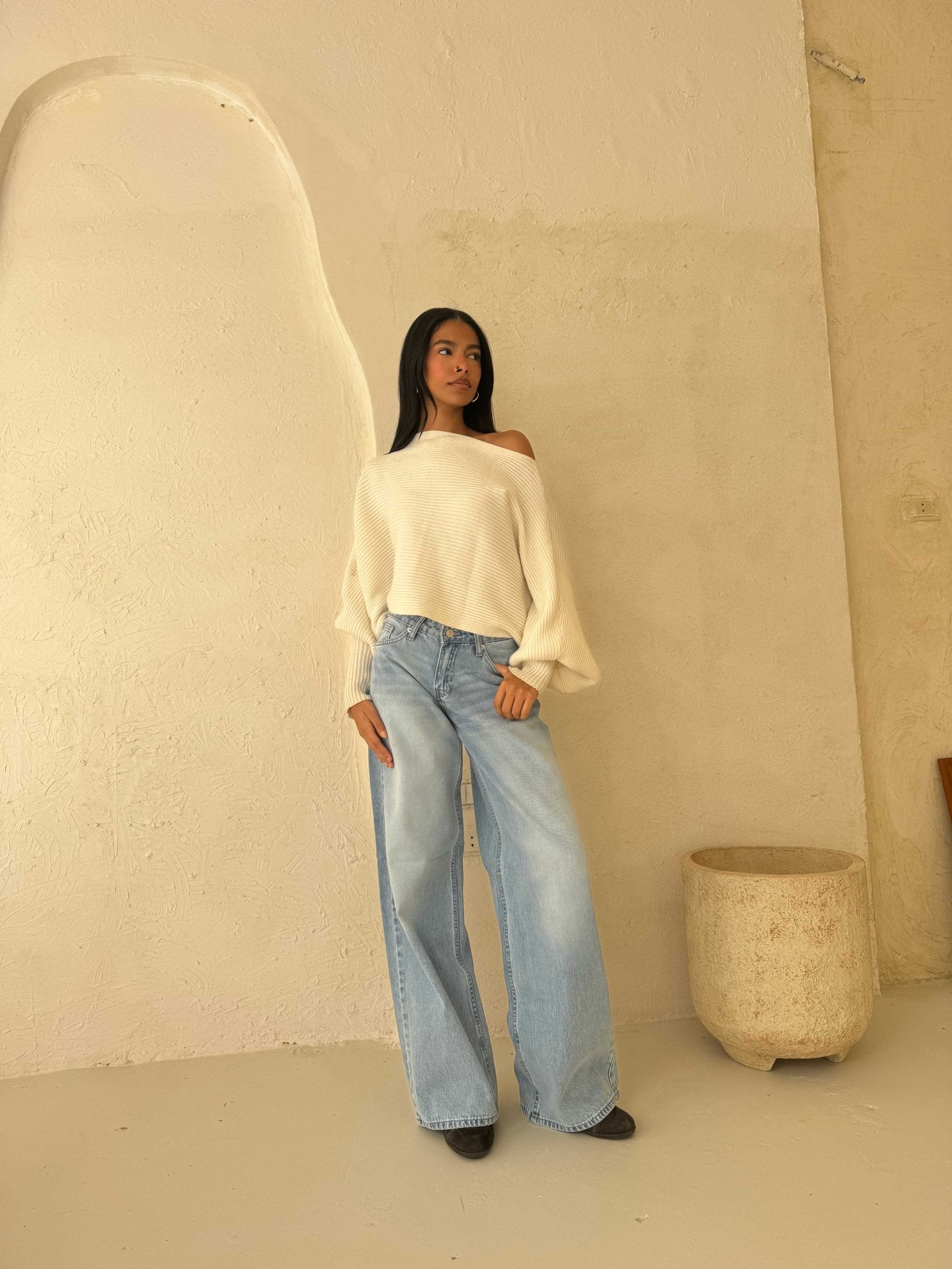 Super Baggy – Low Waist in Bright Blue Baggy CIZARO - Cizaro Jeans