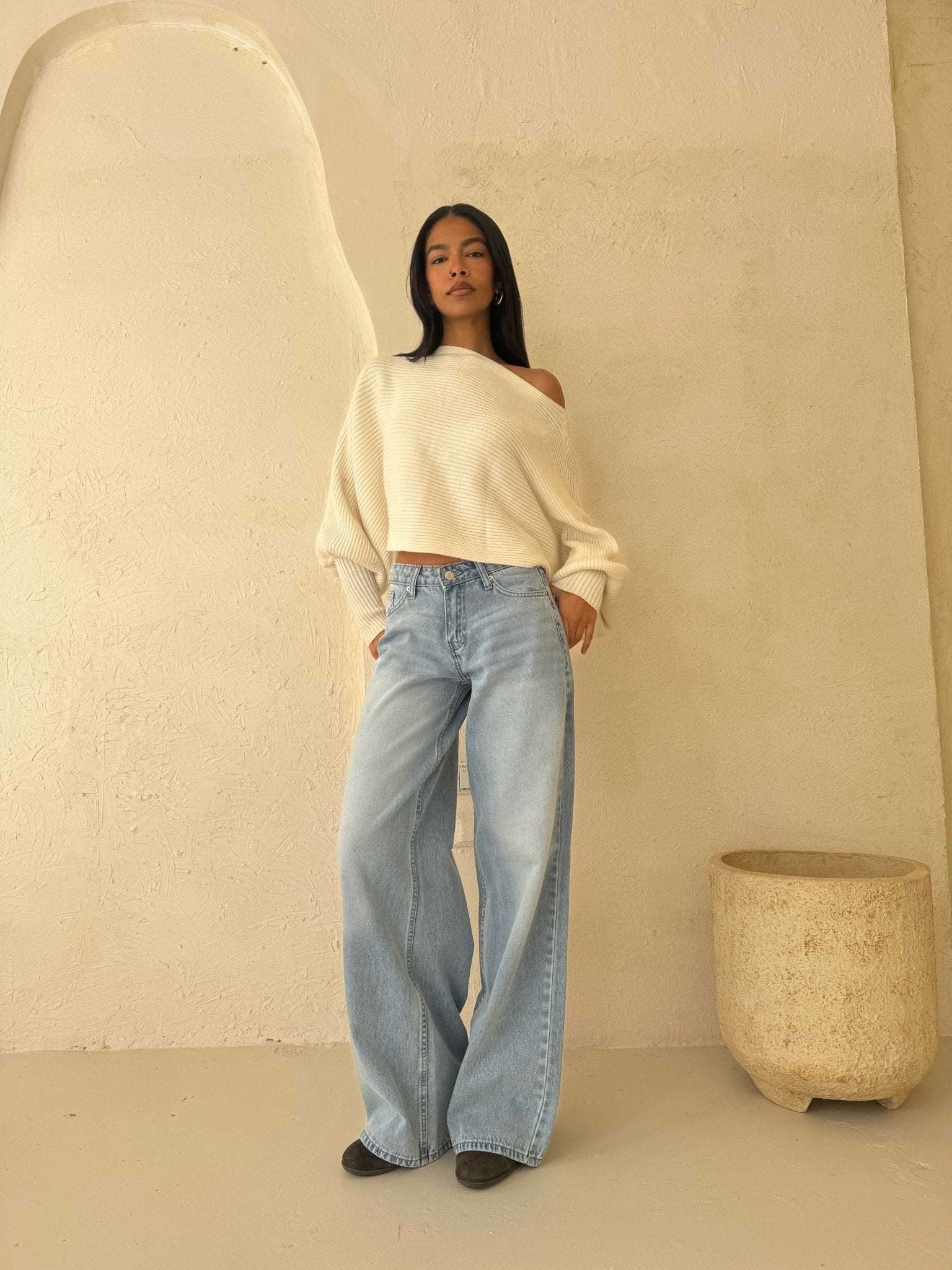 Super Baggy – Low Waist in Bright Blue Baggy CIZARO - Cizaro Jeans