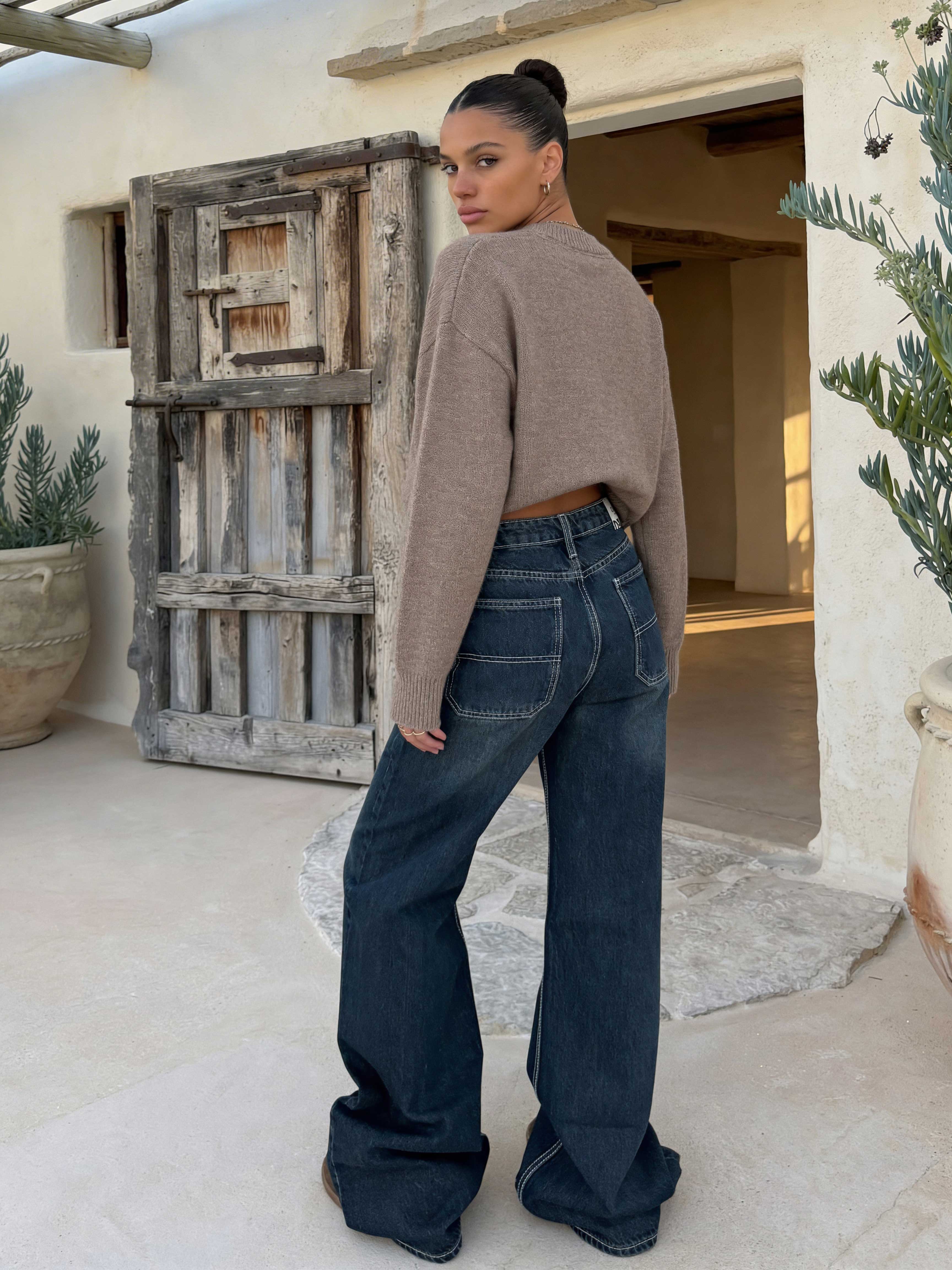 Baggy – High-Waist Vintage Blue Jeans Baggy CIZARO - Cizaro Jeans