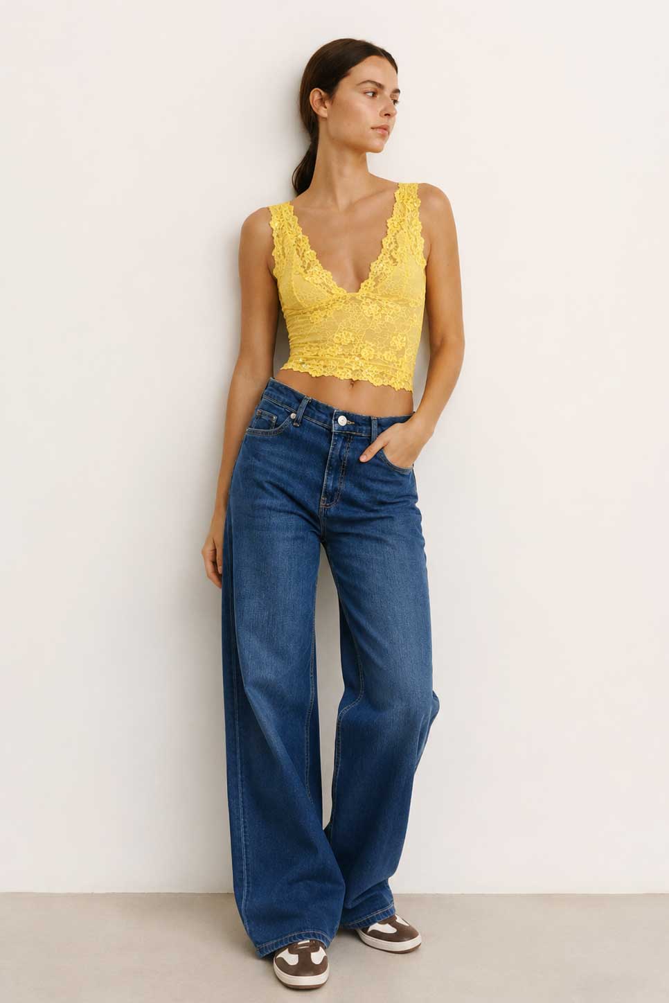 Baggy low-Waist Ocean Blue Jeans Baggy CIZARO - Cizaro Jeans
