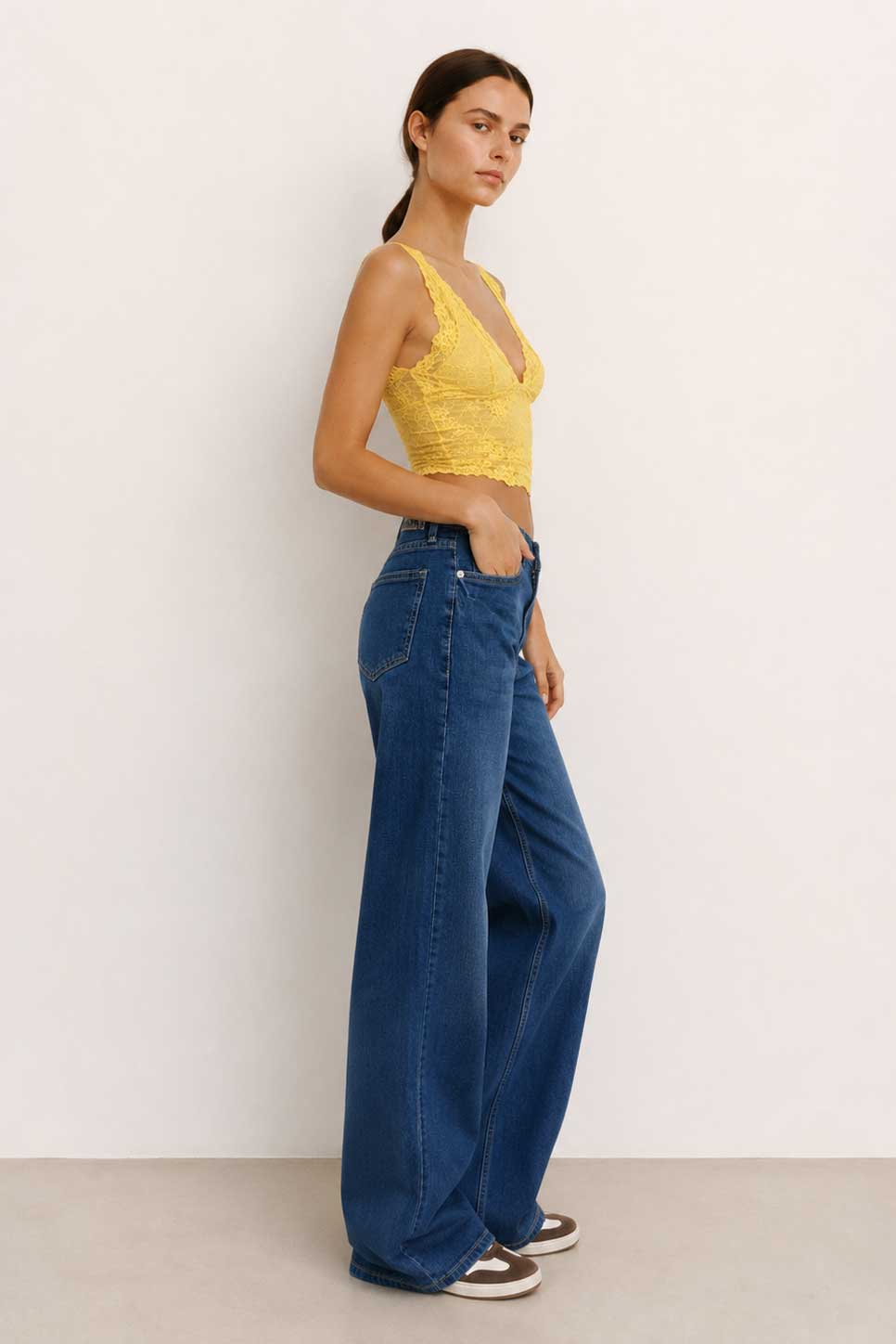 Baggy low-Waist Ocean Blue Jeans Baggy CIZARO - Cizaro Jeans