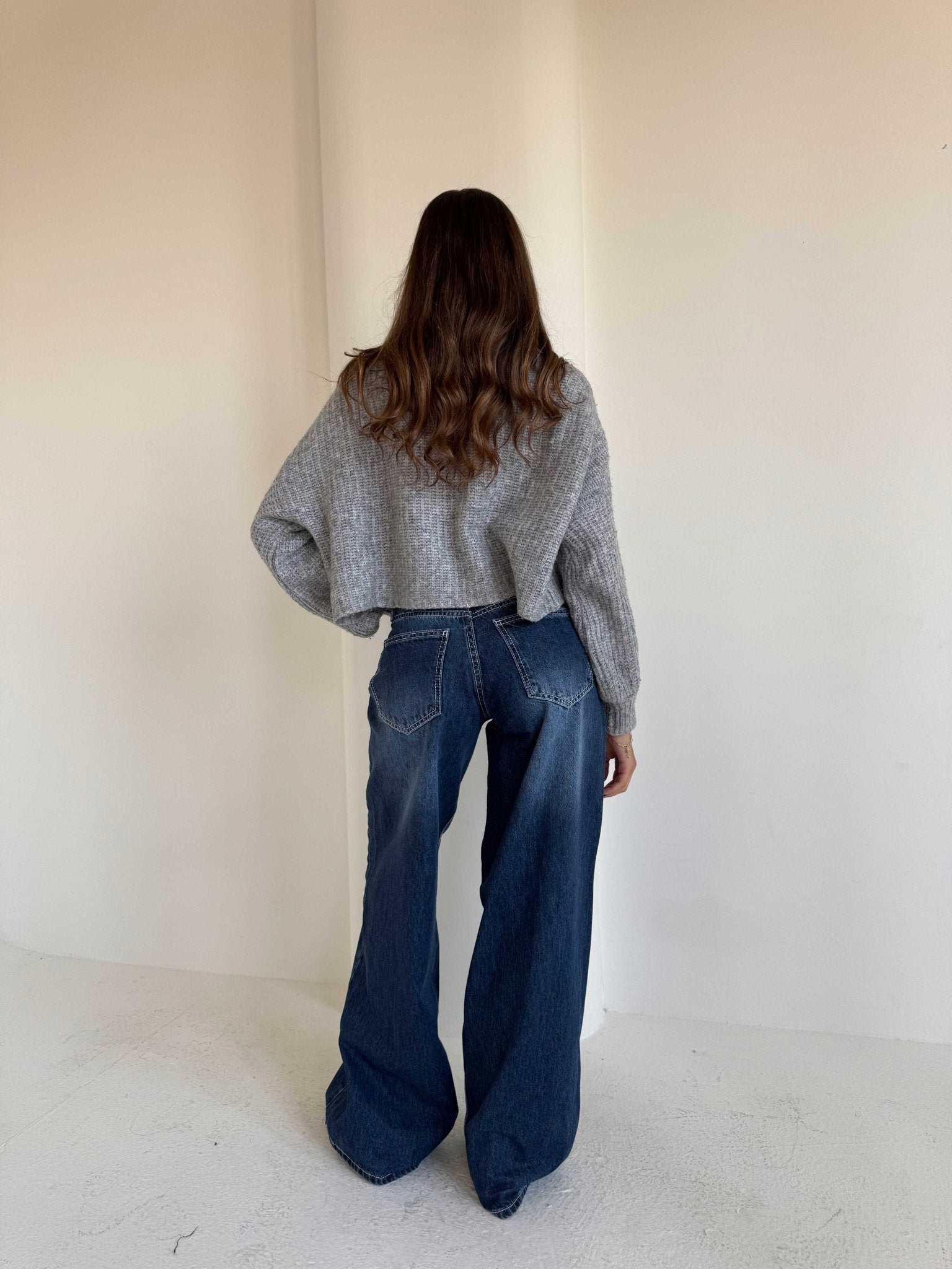 Baggy – Low Waist Ocean Blue Jeans Baggy CIZARO - Cizaro Jeans