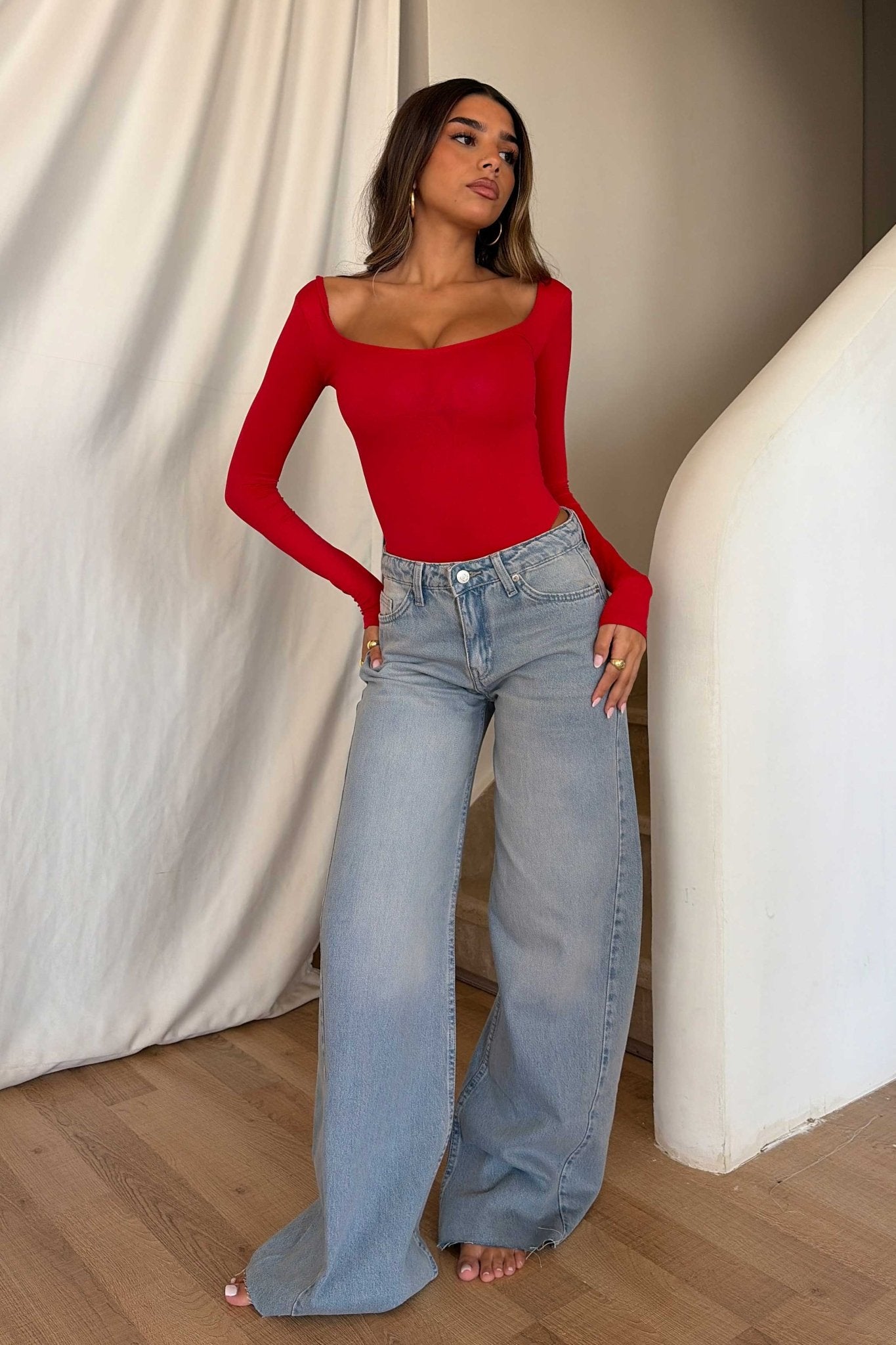 Super Baggy – Mid Rise Light Vintage Blue Jeans Baggy CIZARO - Cizaro Jeans