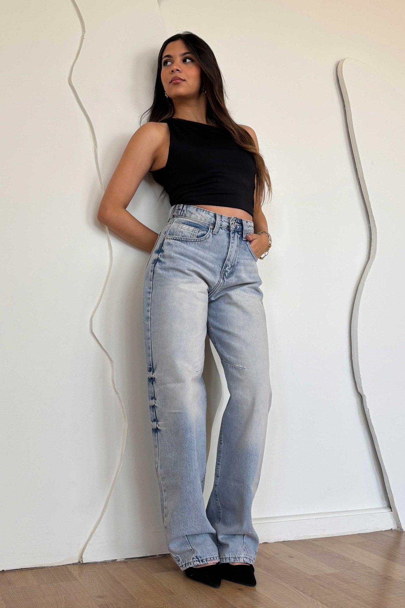 Flex Waist | Barrel Ice Vintage Blue Jeans flex waist CIZARO - Cizaro Jeans