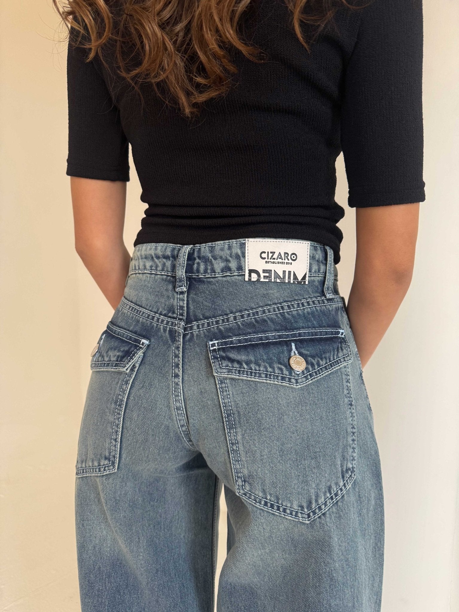 Baggy – Low-Waist Vintage Blue Jeans baggy CIZARO - Cizaro Jeans