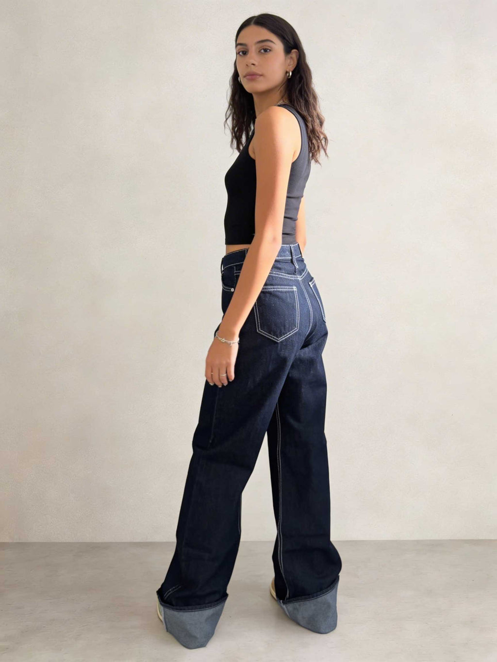 Baggy – High-Waist Real Raw Denim Jeans Baggy CIZARO - Cizaro Jeans