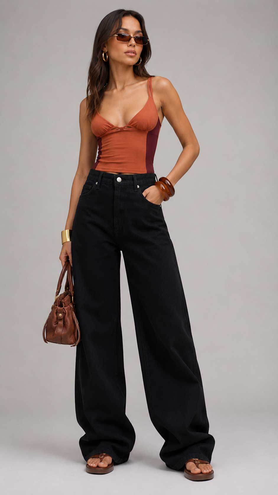 Baggy High Waist – Black Jeans Baggy CIZARO - Cizaro Jeans