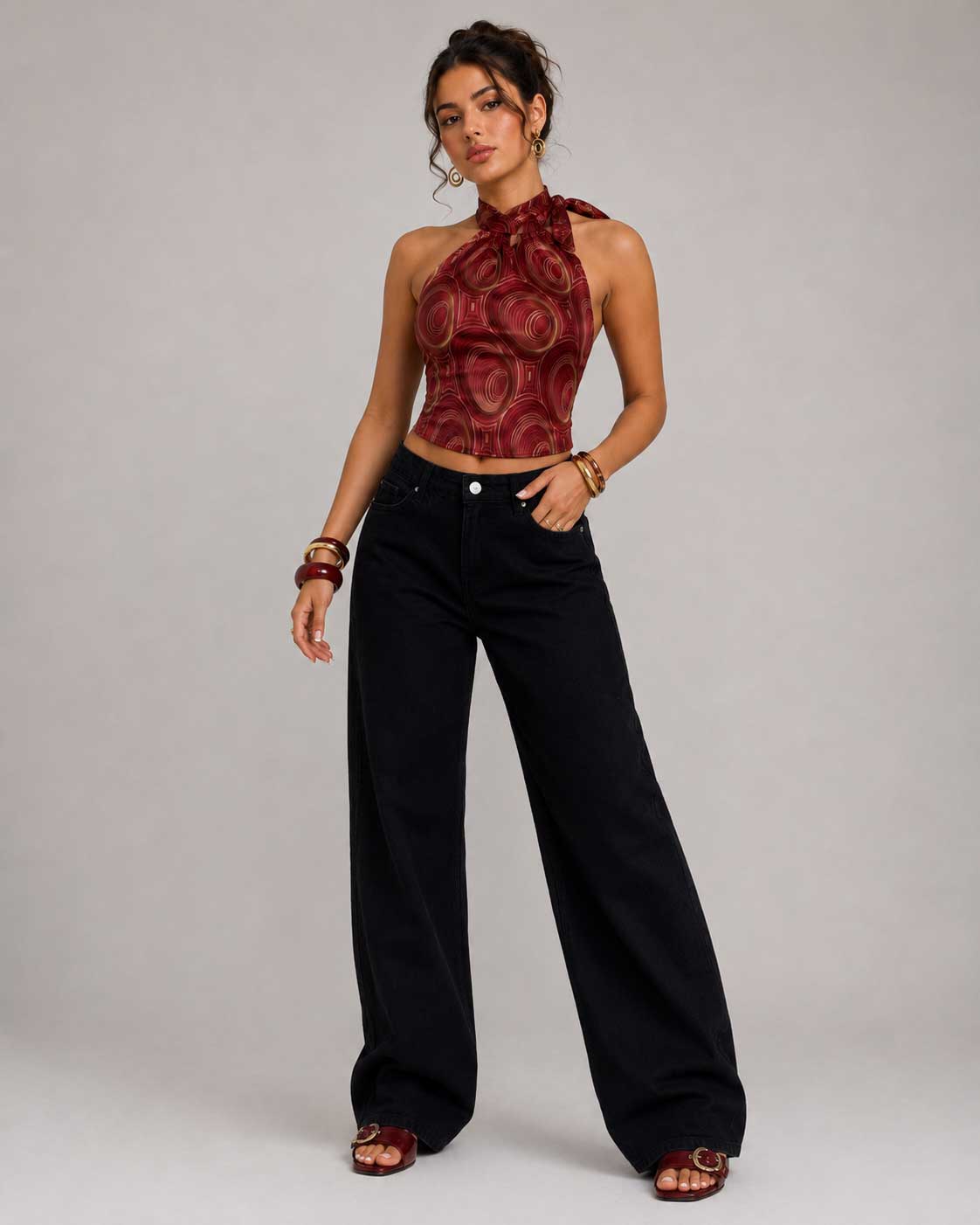 Baggy High Waist – Black Jeans Baggy CIZARO - Cizaro Jeans