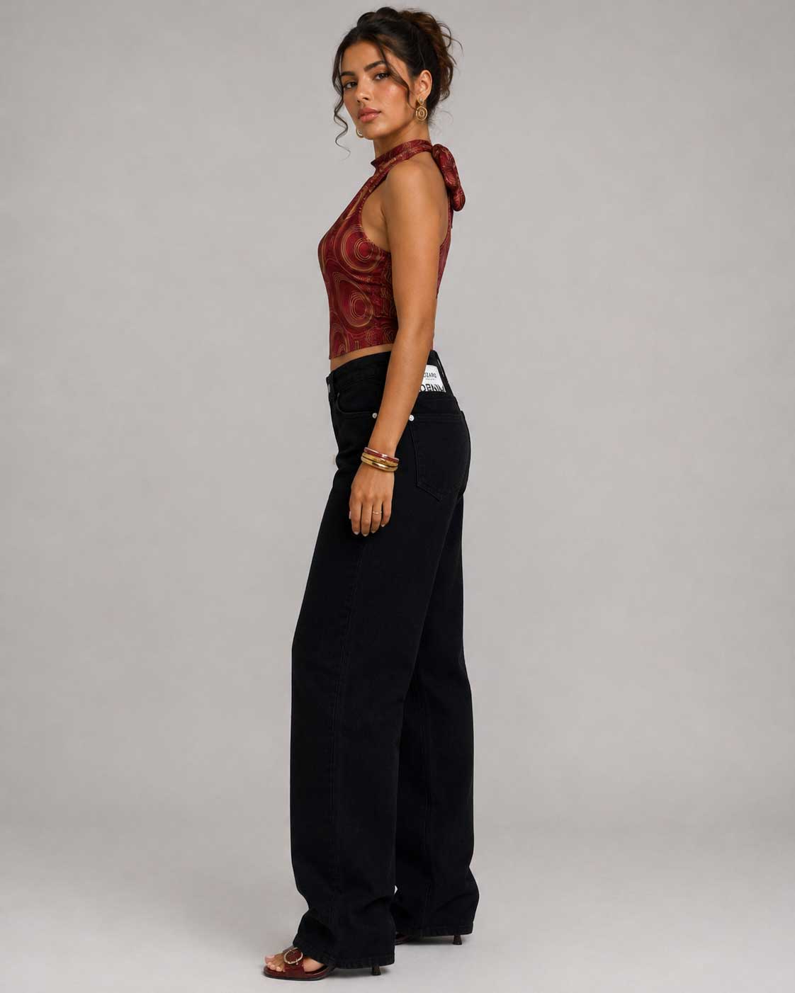 Baggy High Waist – Black Jeans Baggy CIZARO - Cizaro Jeans