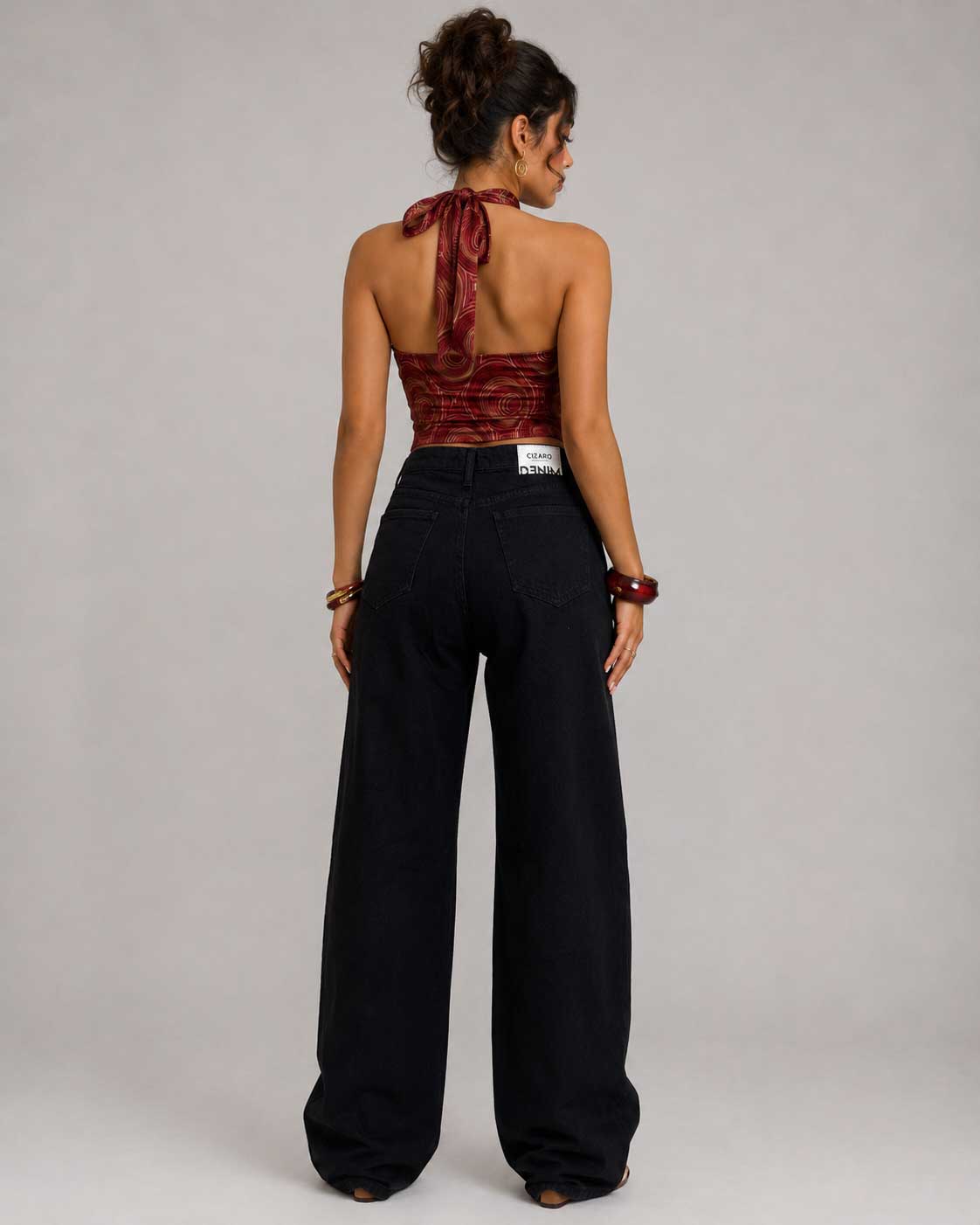 Baggy High Waist – Black Jeans Baggy CIZARO - Cizaro Jeans
