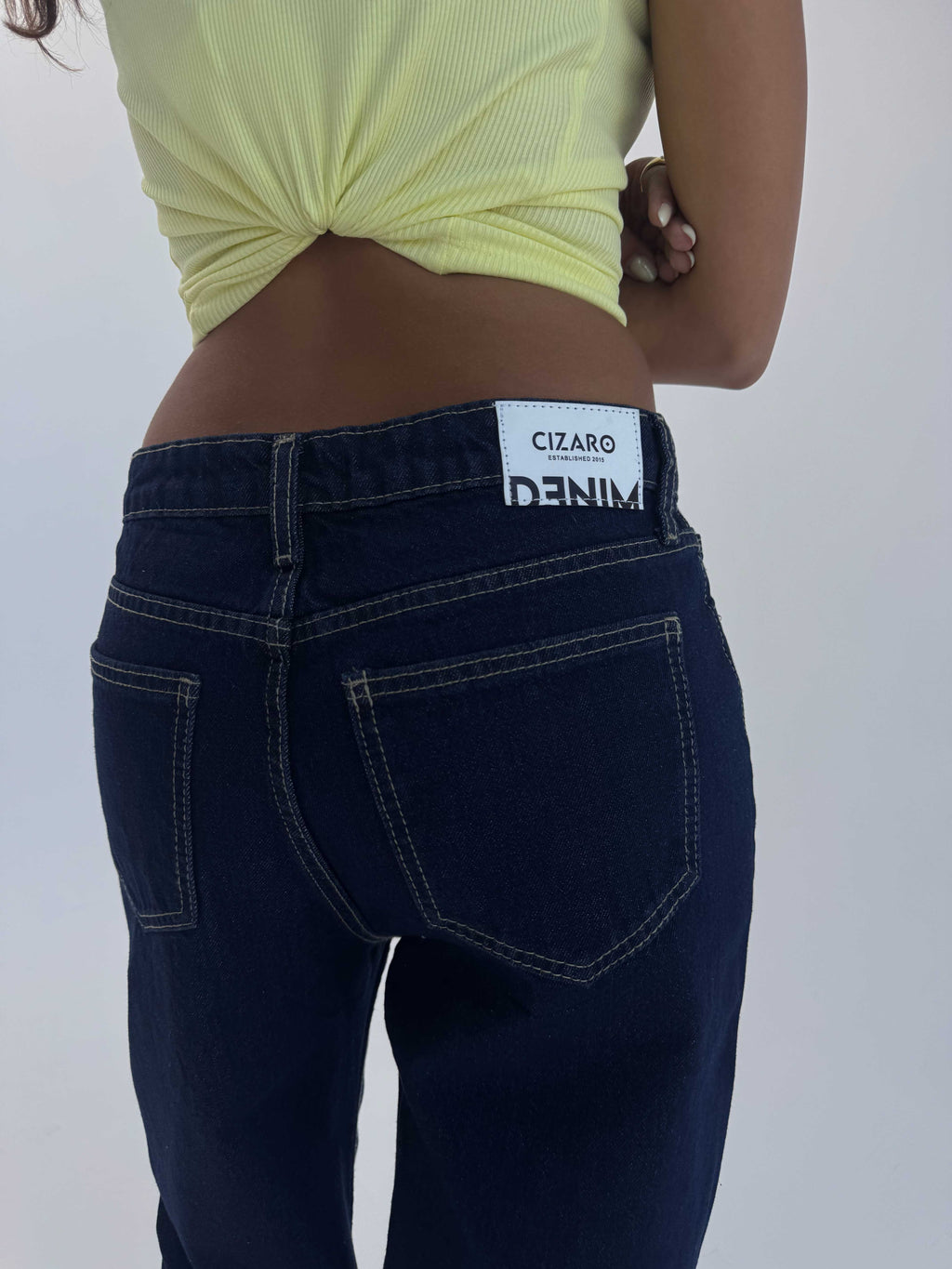 Baggy High waist Raw denim