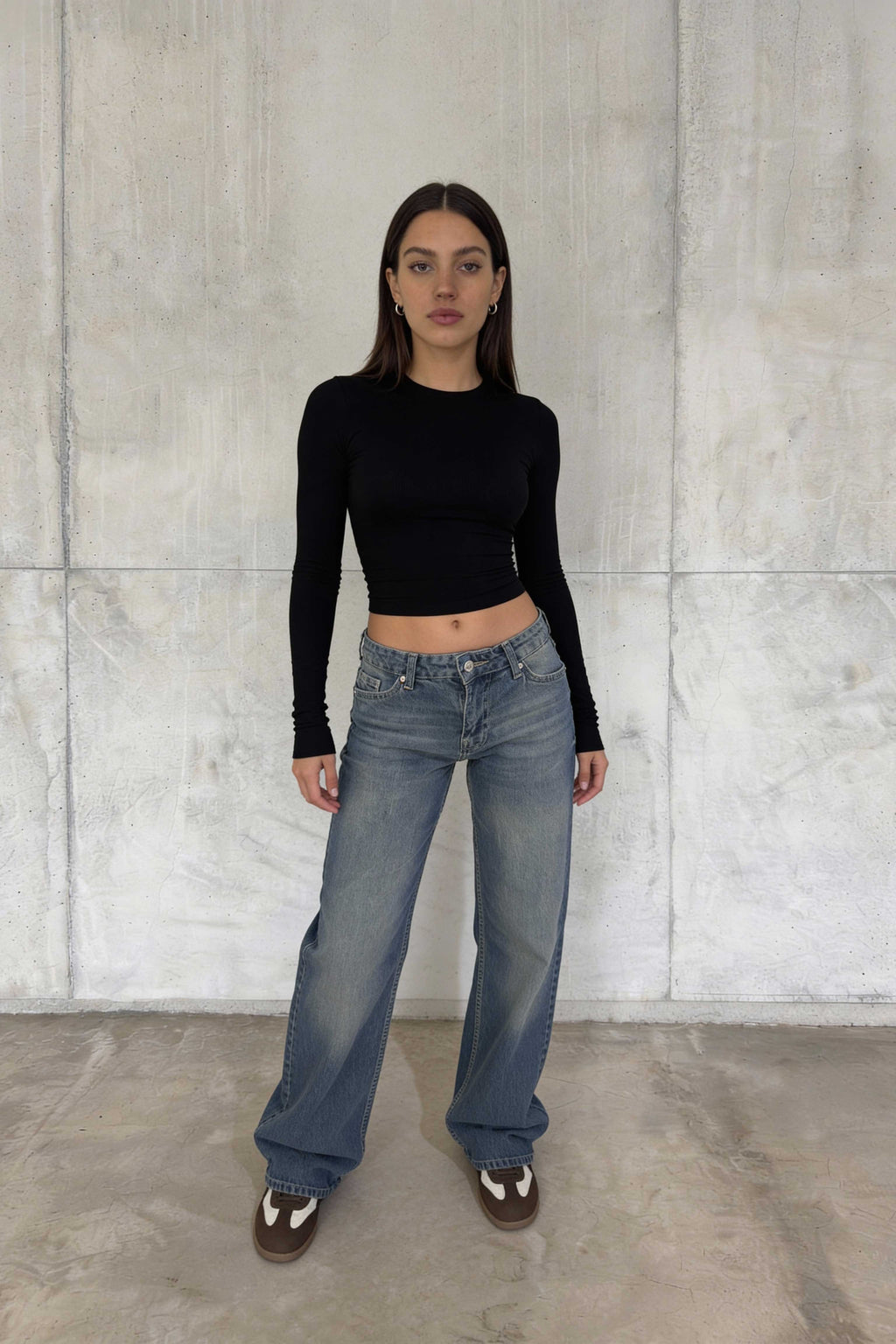 Baggy – Mid-Rise Mid Vintage Blue Ultra Comfort Jeans Baggy CIZARO - Cizaro Jeans