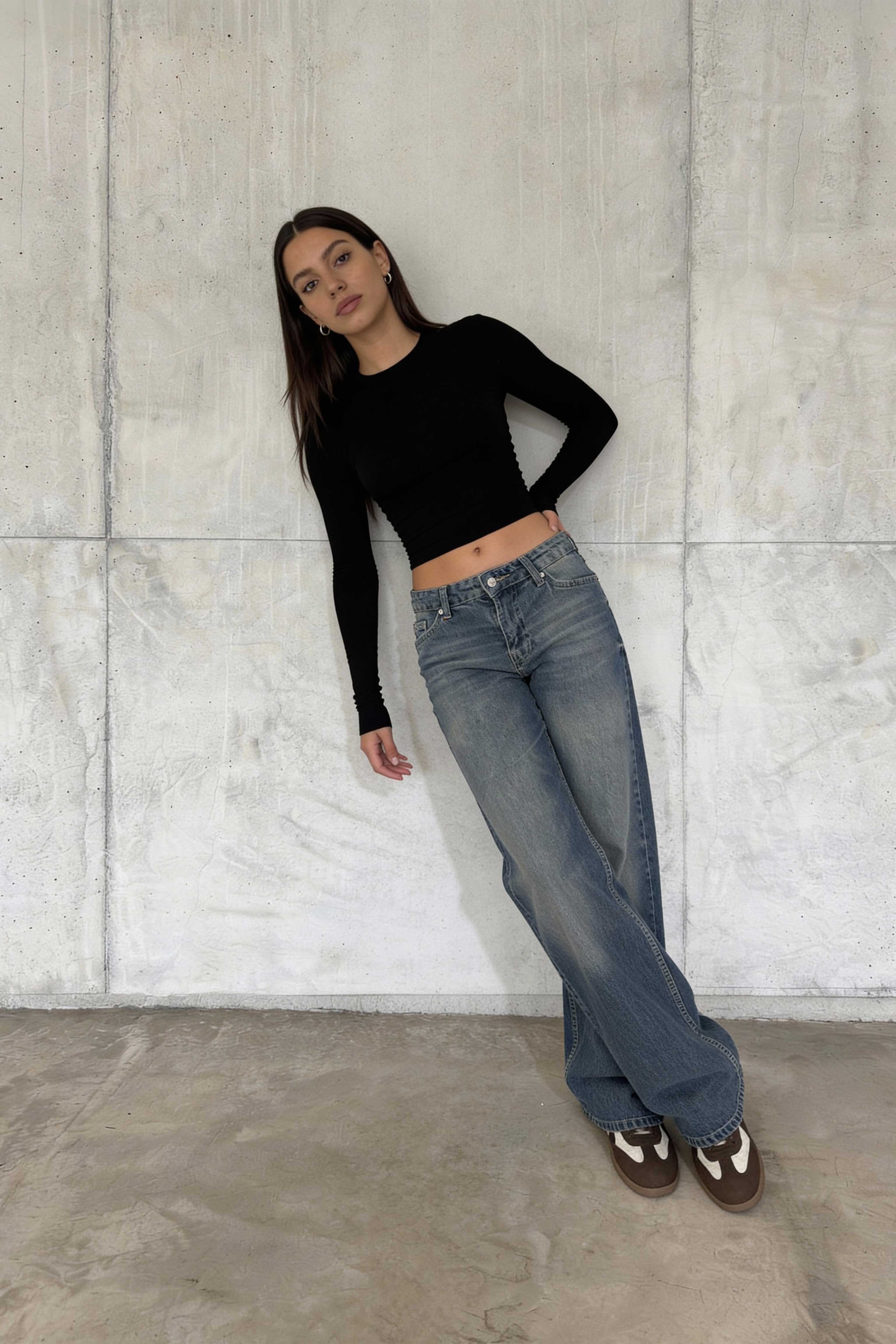 Baggy – Mid-Rise Mid Vintage Blue Ultra Comfort Jeans Baggy CIZARO - Cizaro Jeans