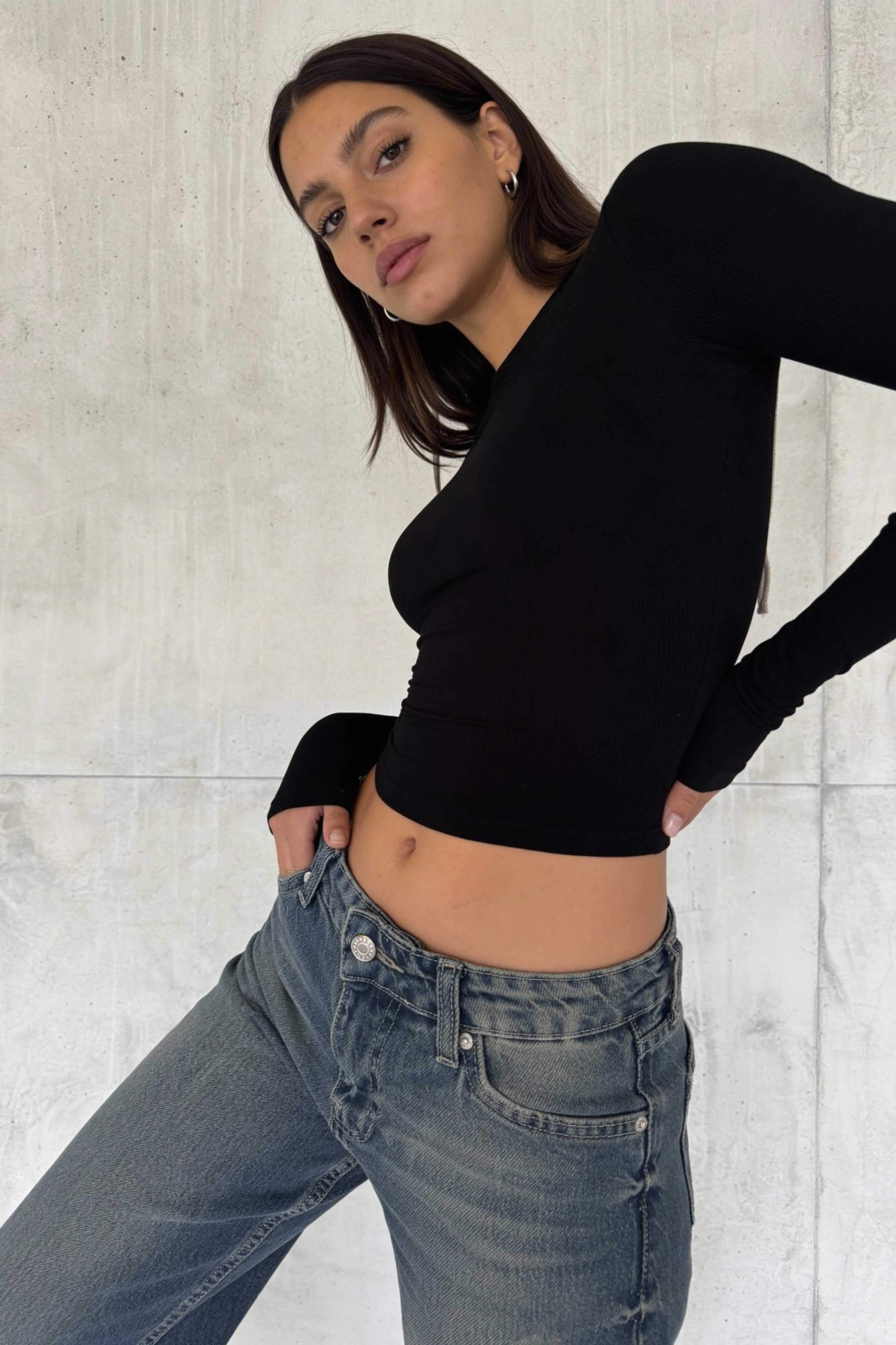 Baggy – Mid-Rise Mid Vintage Blue Ultra Comfort Jeans Baggy CIZARO - Cizaro Jeans