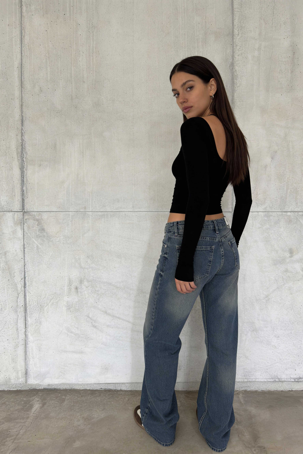 Baggy – Mid-Rise Mid Vintage Blue Ultra Comfort Jeans Baggy CIZARO - Cizaro Jeans