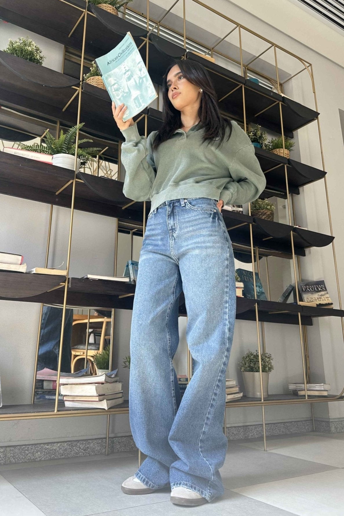 Baggy - Medium Blue Wash Jeans. Baggy CIZARO - Cizaro Jeans