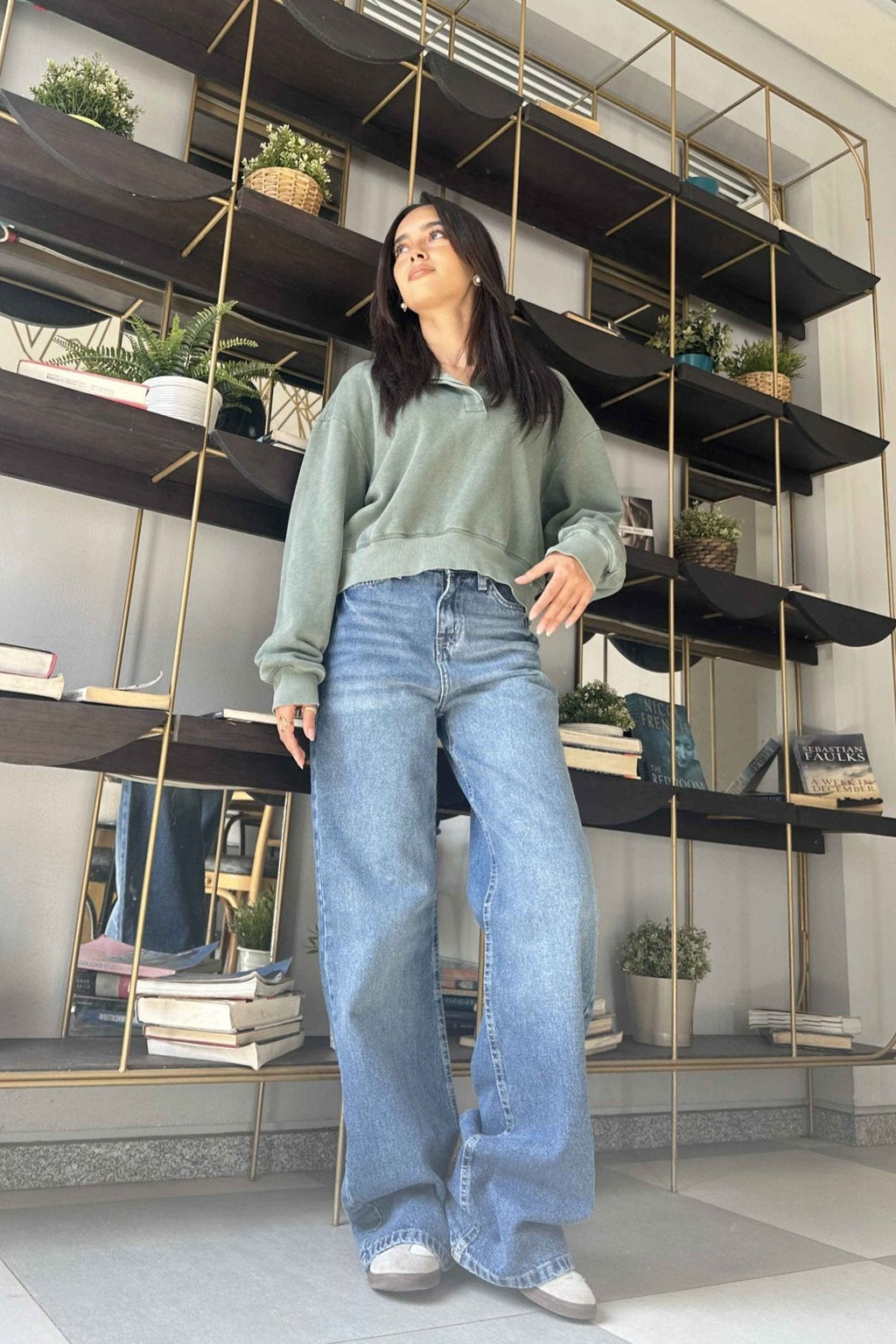 Baggy - Medium Blue Wash Jeans. Baggy CIZARO - Cizaro Jeans