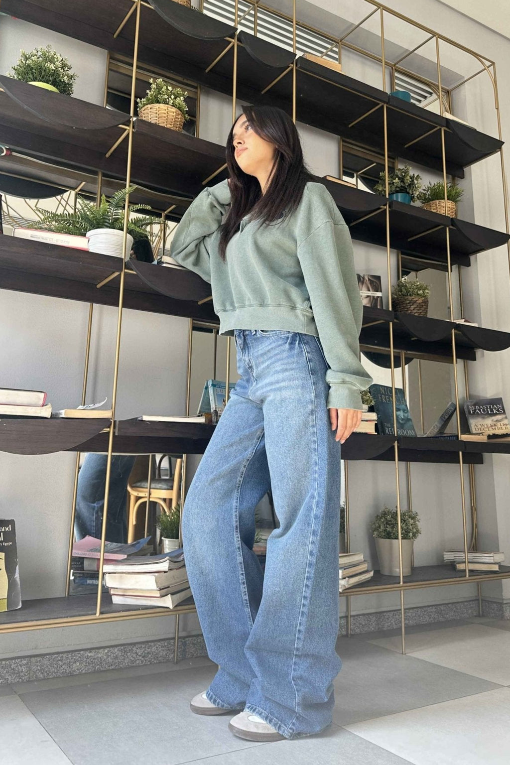 Baggy - Medium Blue Wash Jeans. Baggy CIZARO - Cizaro Jeans