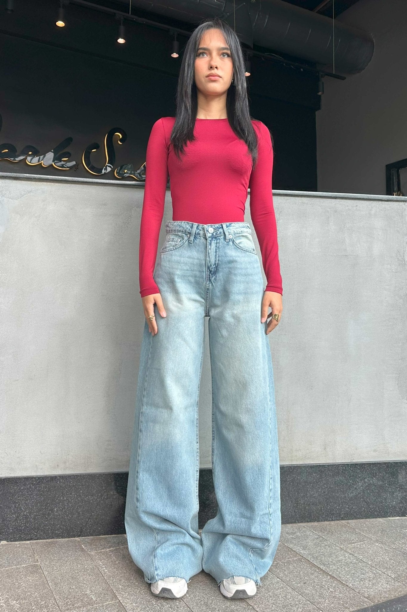 Super Baggy Jeans - Sandstone Light vintage Blue Baggy CIZARO - Cizaro Jeans