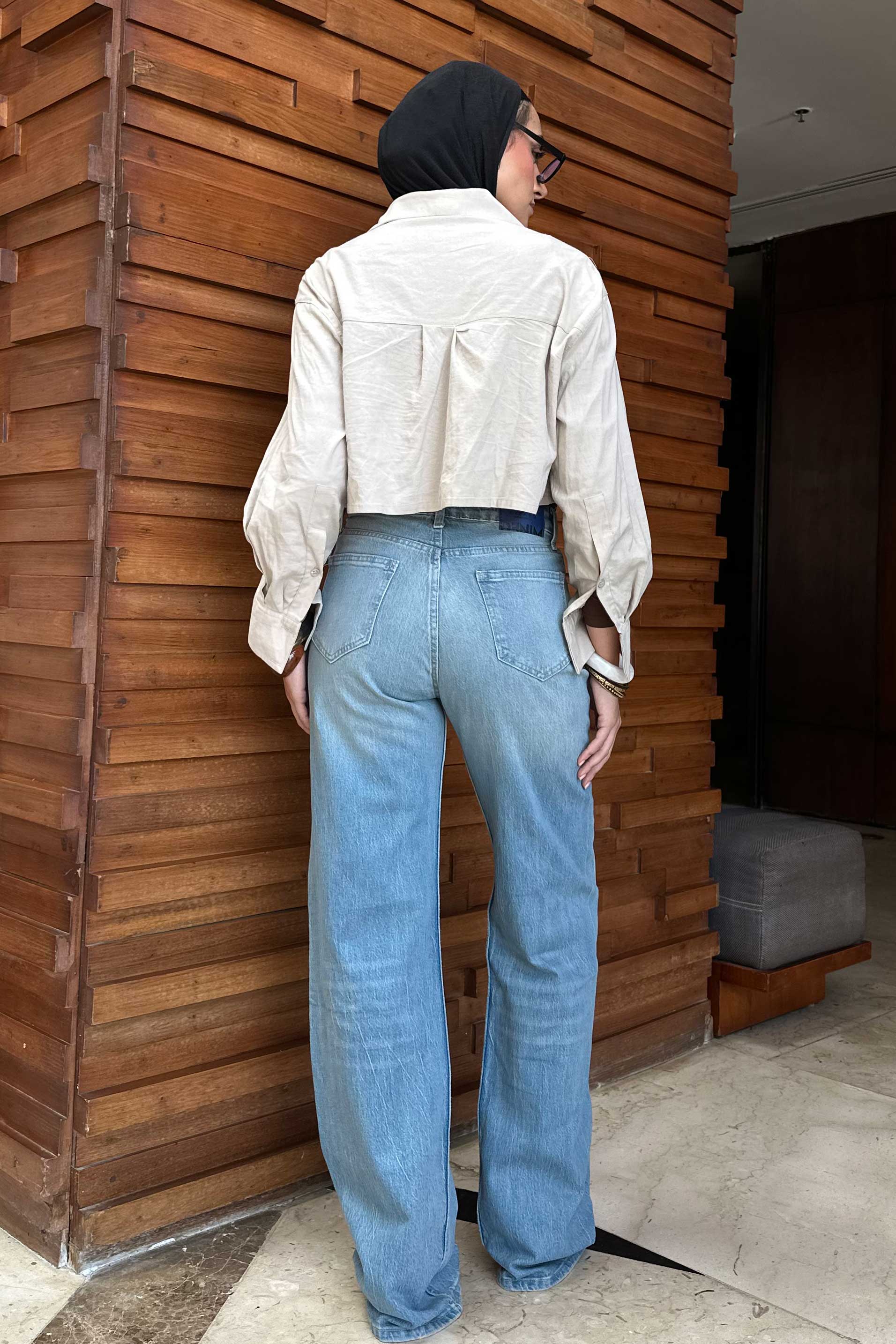 Ultra Comfort Baggy - High-Waist Light Med Vintage Blue Jeans Baggy CIZARO - Cizaro Jeans