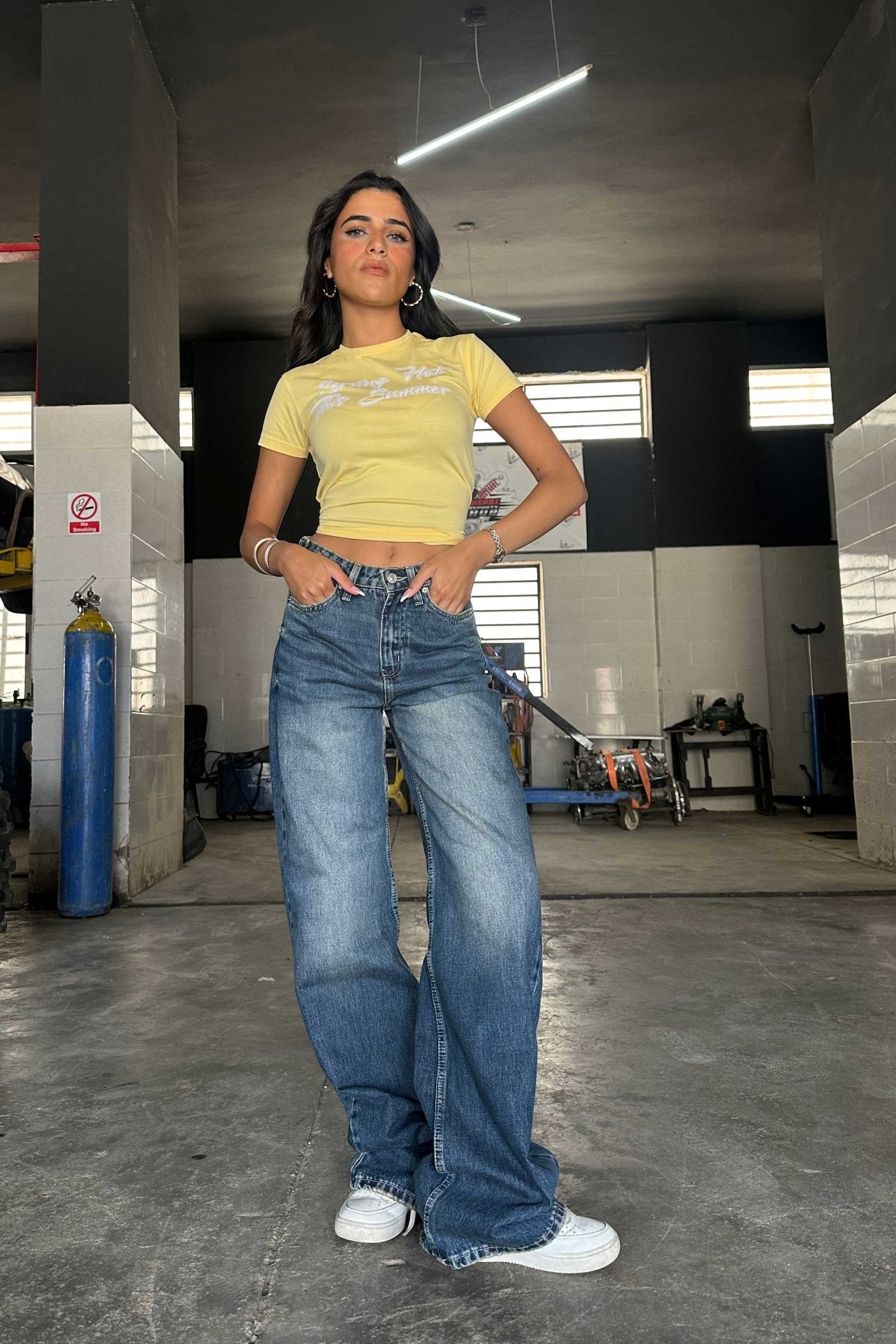 Flex Waist Baggy - High-Waist Vintage Blue Jeans Baggy CIZARO - Cizaro Jeans