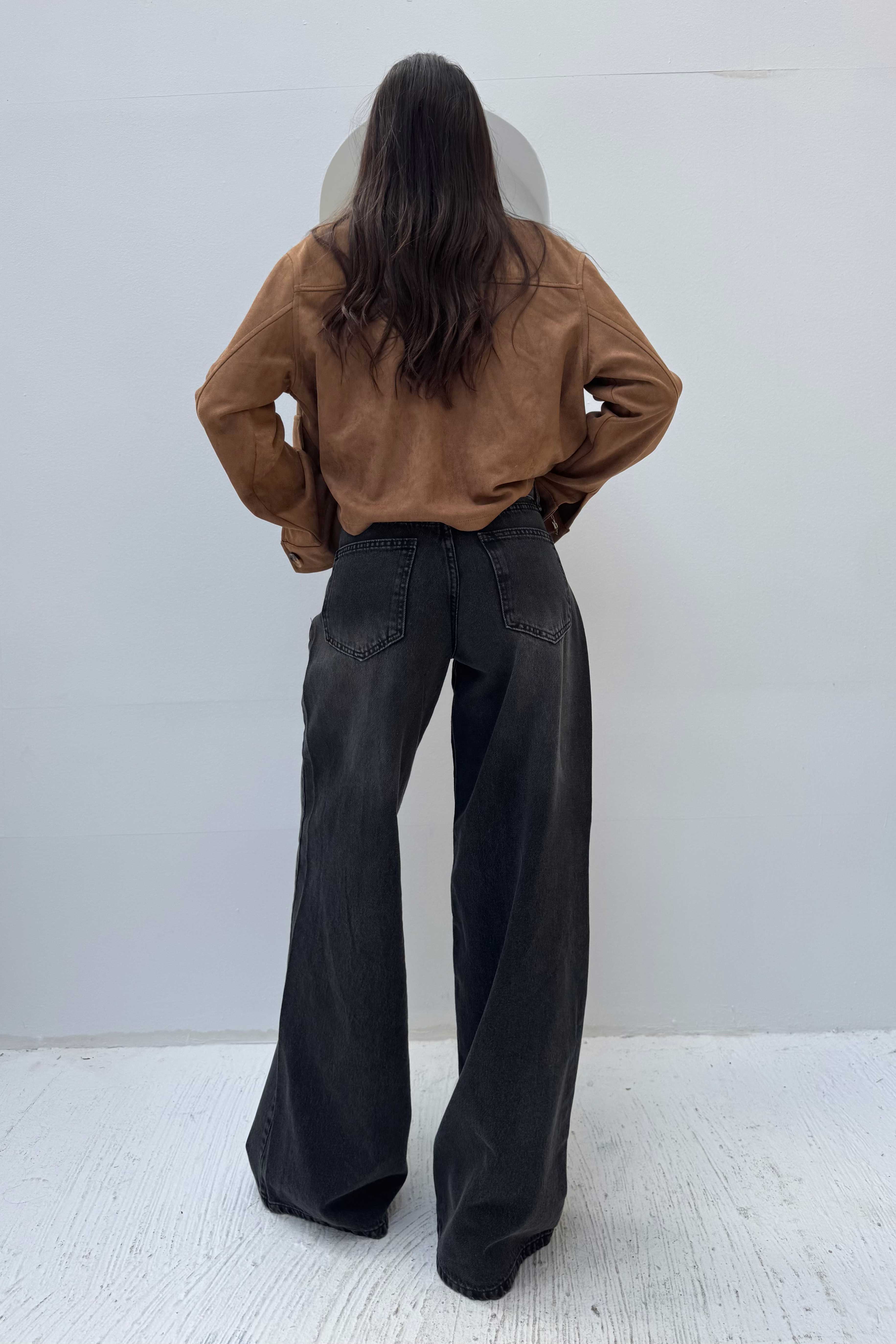 Super Baggy – Mid-Rise Washed Black Jeans Super Baggy CIZARO - Cizaro Jeans