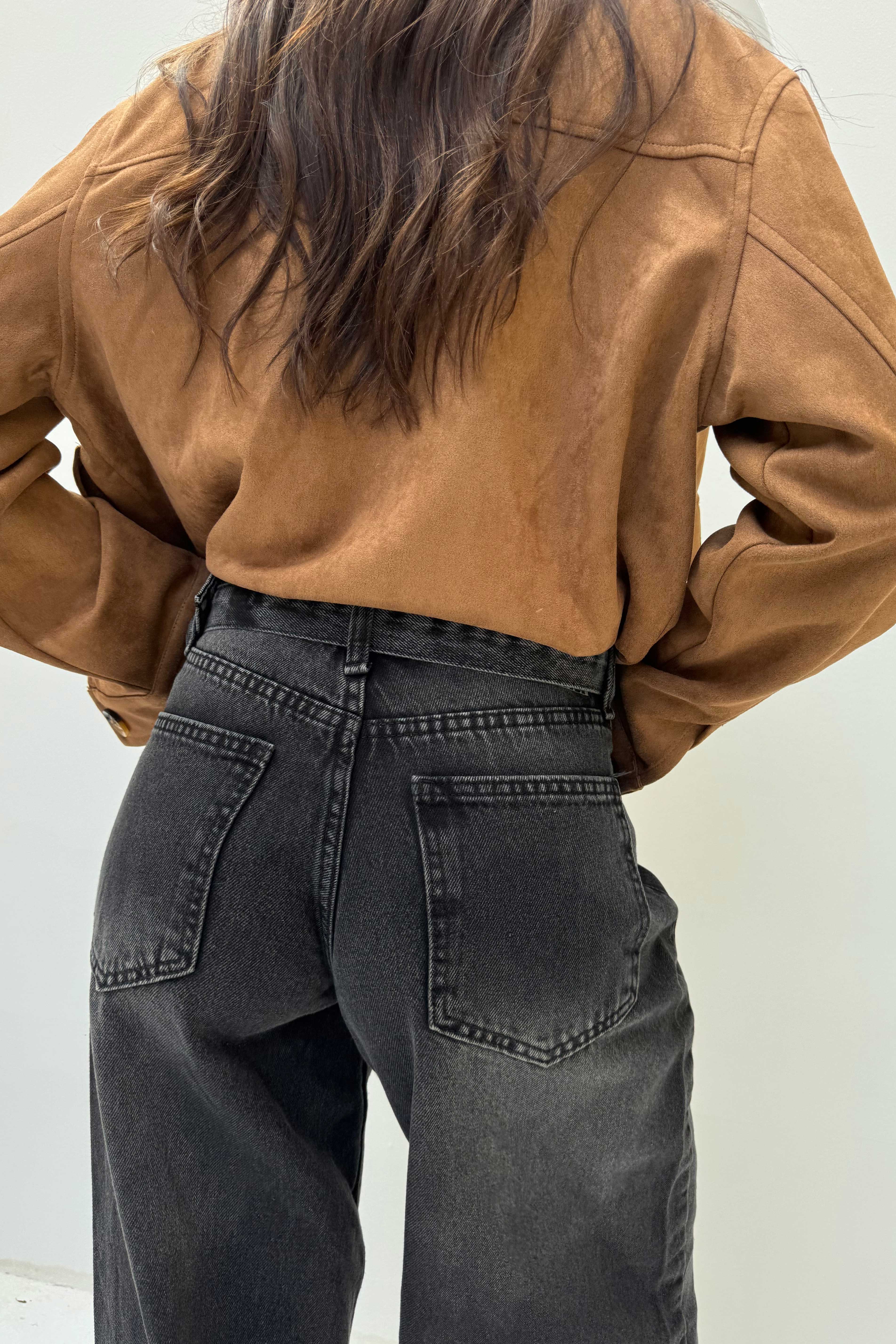 Super Baggy – Mid-Rise Washed Black Jeans Super Baggy CIZARO - Cizaro Jeans